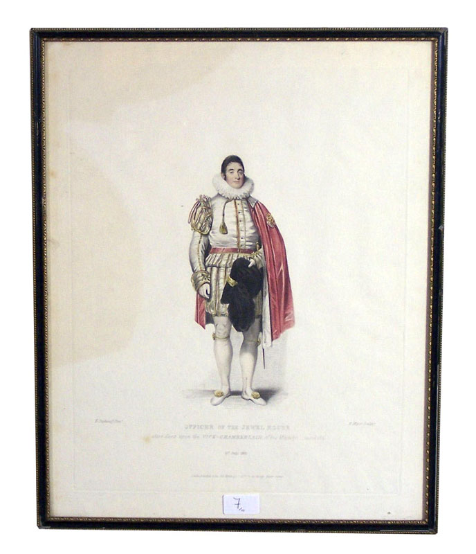 An early 19th century hand coloured print