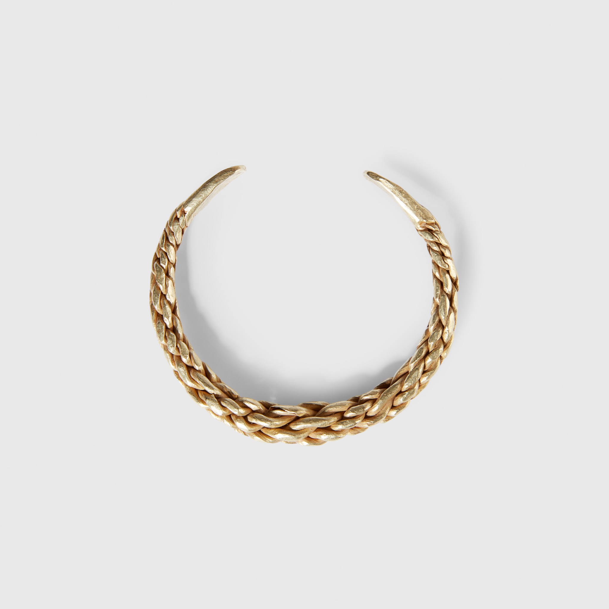 VIKING BRAIDED GOLD PENNANULAR BRACELET
