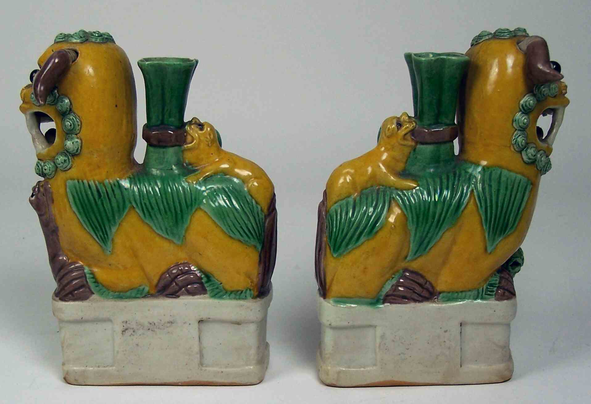 A pair of 18th century Chinese kylins