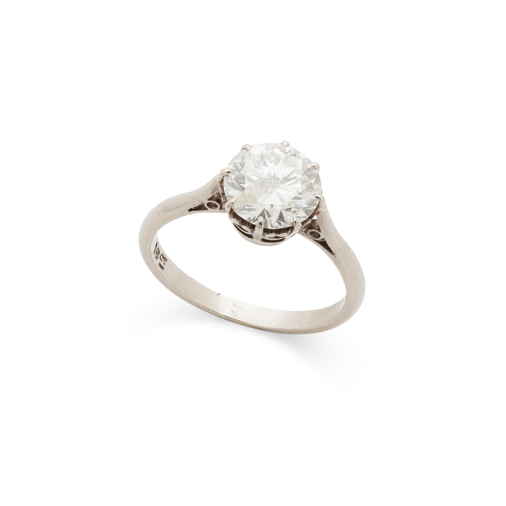 A diamond single-stone ring