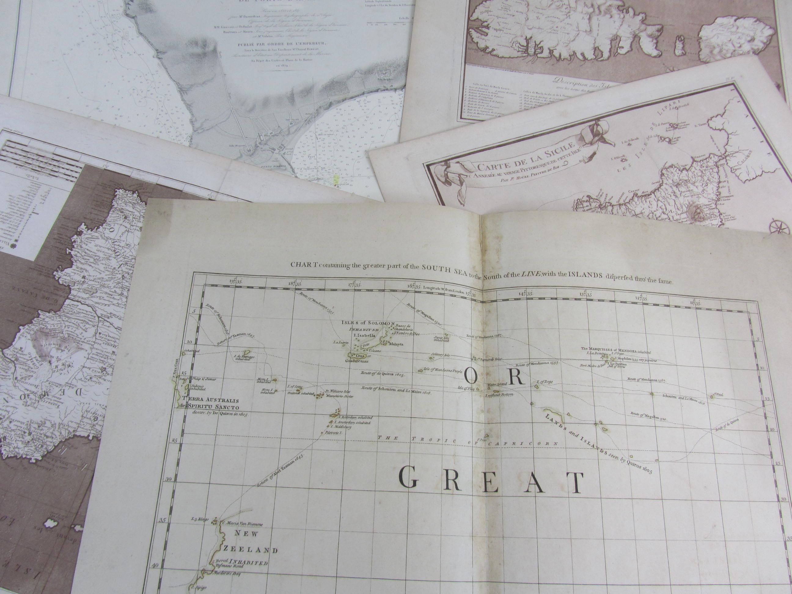 Collection of maps, including Green, John
