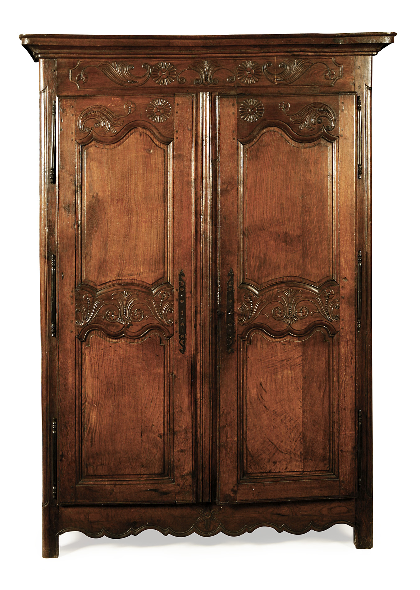 FRENCH PROVINCIAL WALNUT ARMOIRE