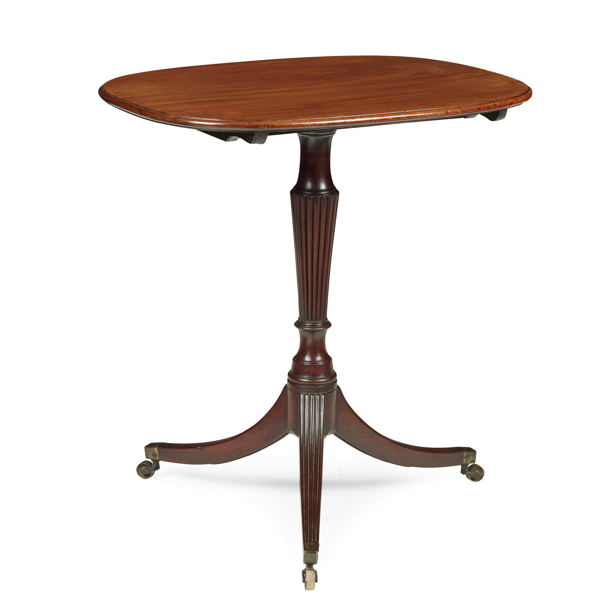 GEORGE III MAHOGANY OVAL TRIPOD TABLE, ATTRIBUTED TO GILLOWS