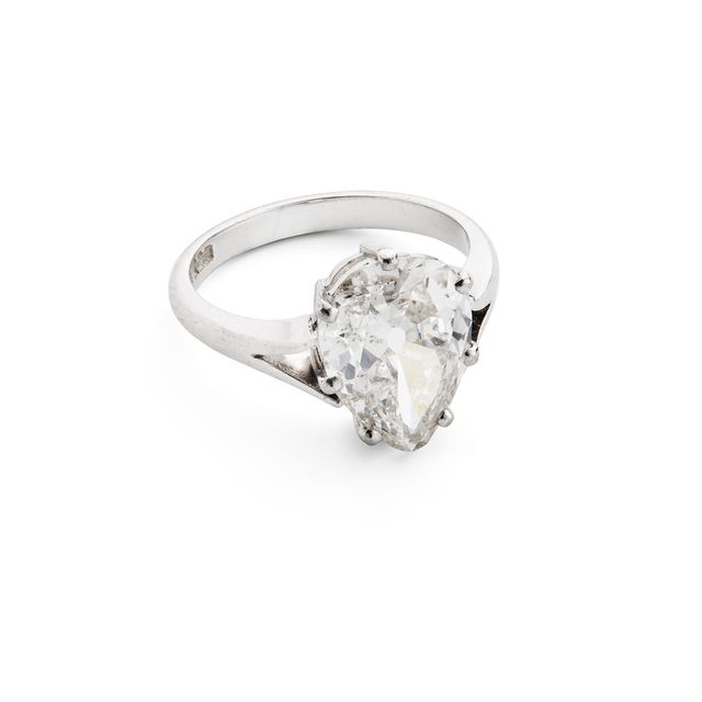 A diamond single-stone ring