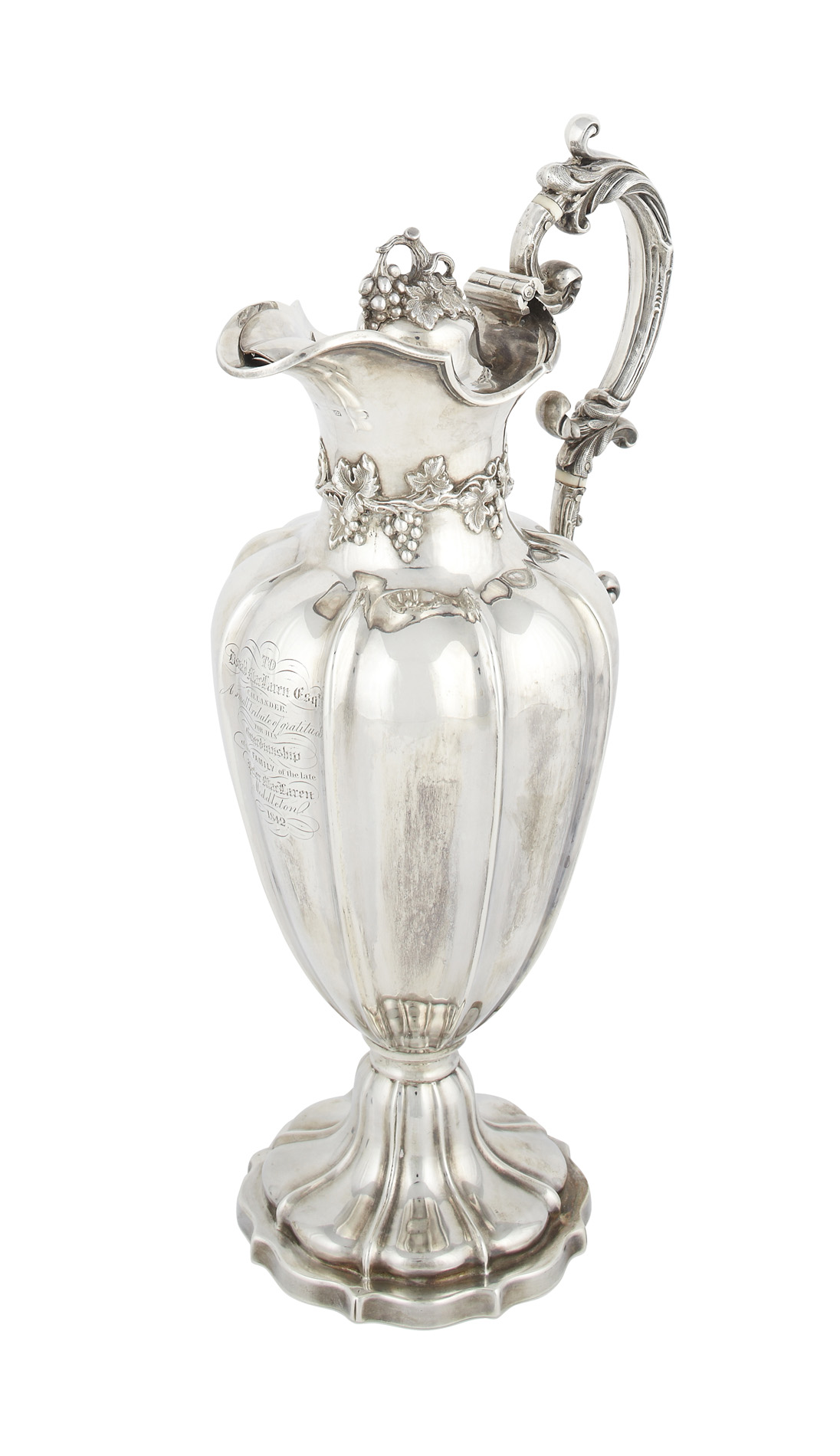 A Victorian claret Jug
