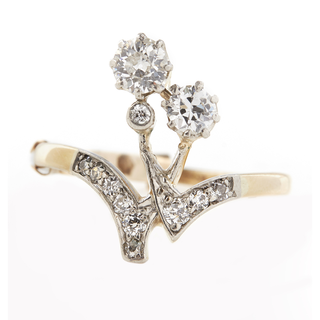 A Belle Epoque diamond set ring