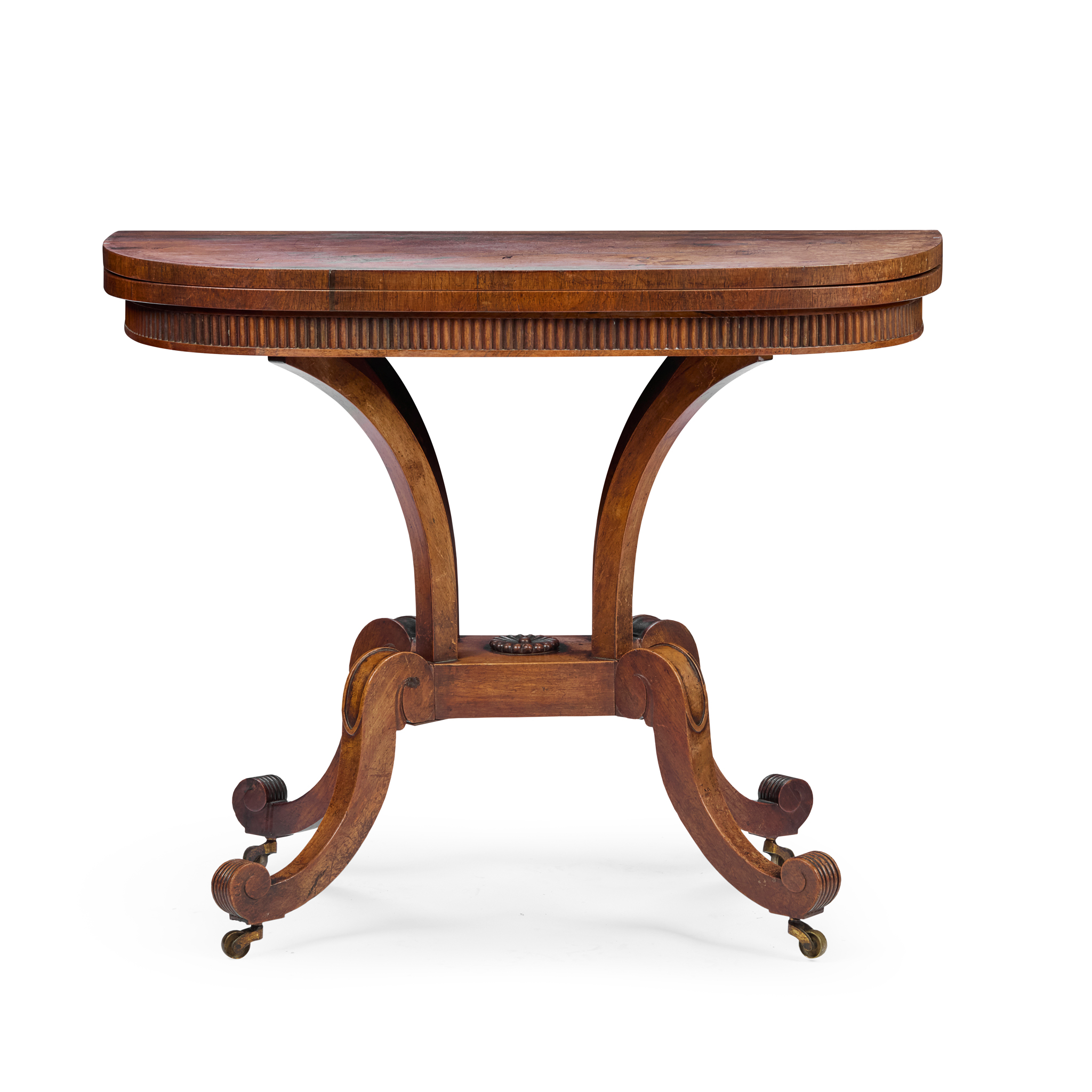 REGENCY ROSEWOOD TEA TABLE, IN THE MANNER OF WILLIAM TROTTER