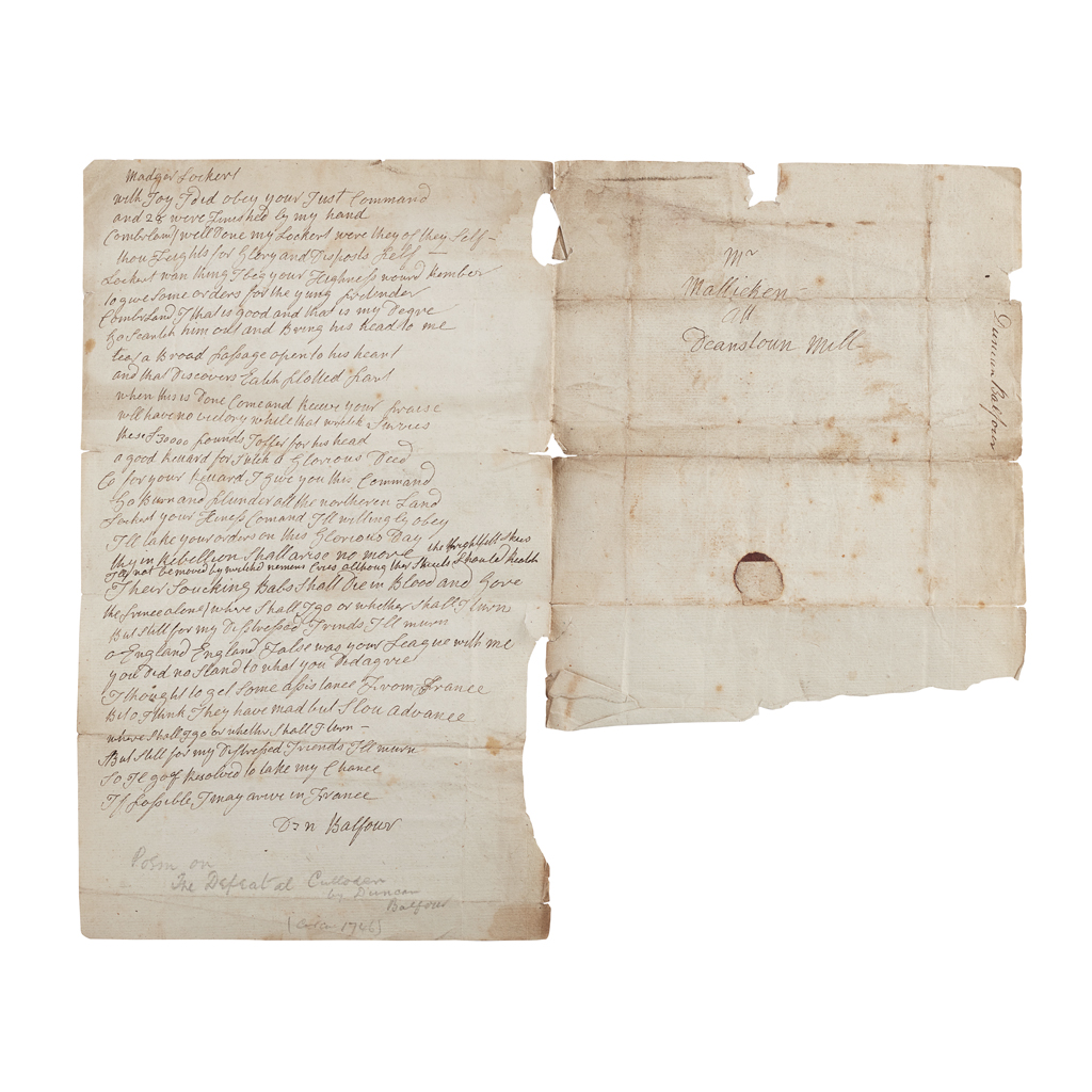 JACOBITE POEMS - DUNCAN BALFOUR