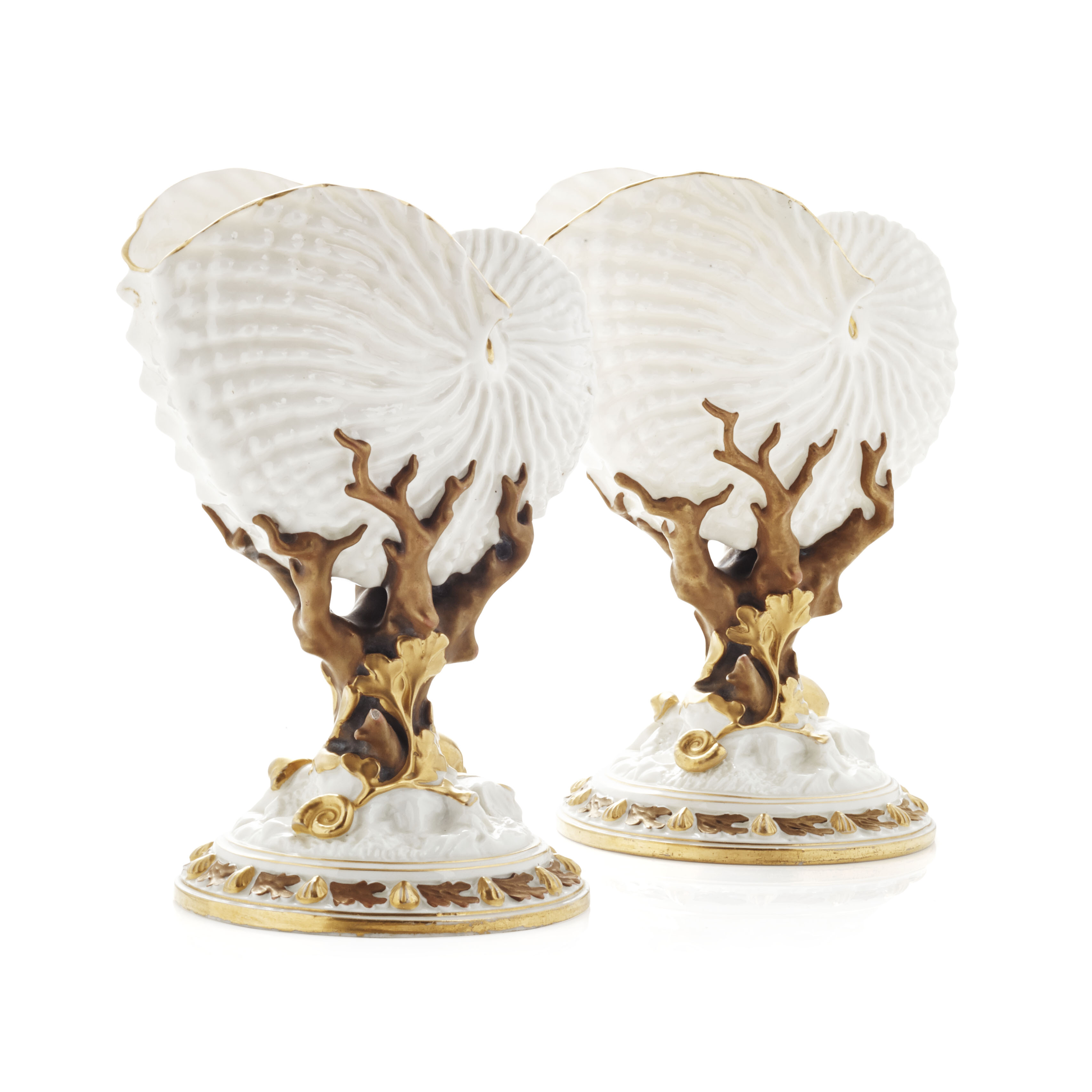 PAIR OF ROYAL WORCESTER PORCELAIN VASES