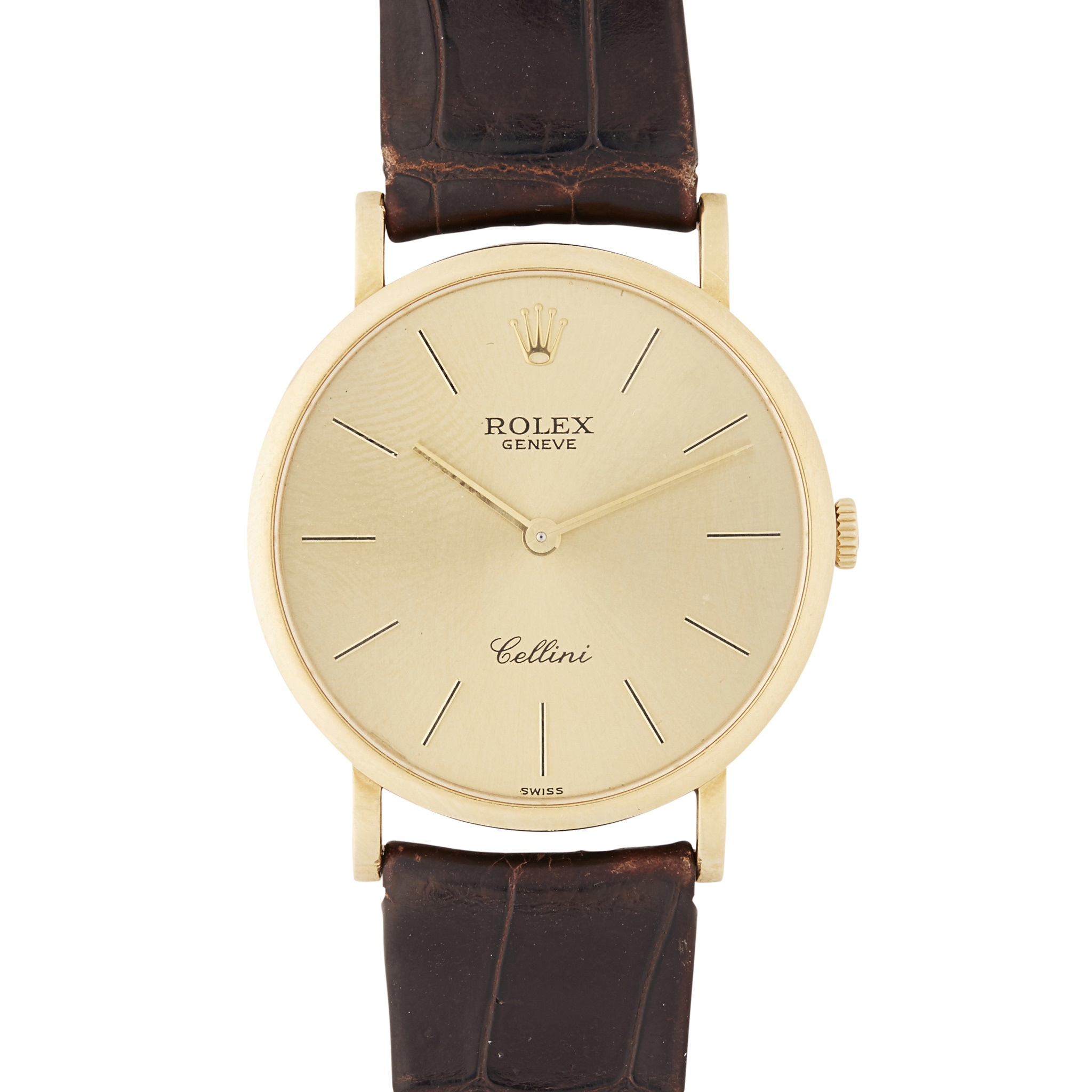 An 18ct gold cased wrist watch, Rolex