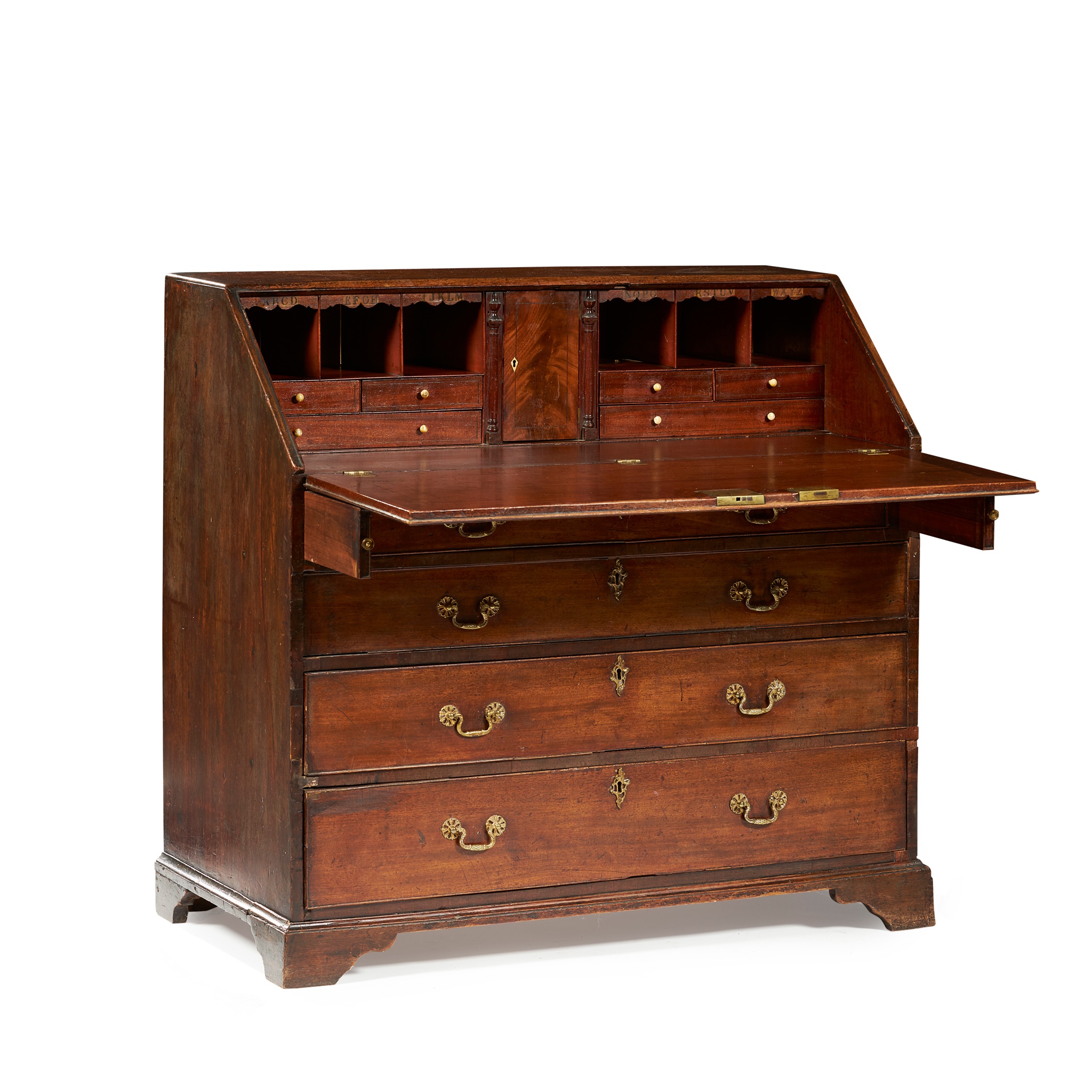 GEORGE III MAHOGANY BUREAU