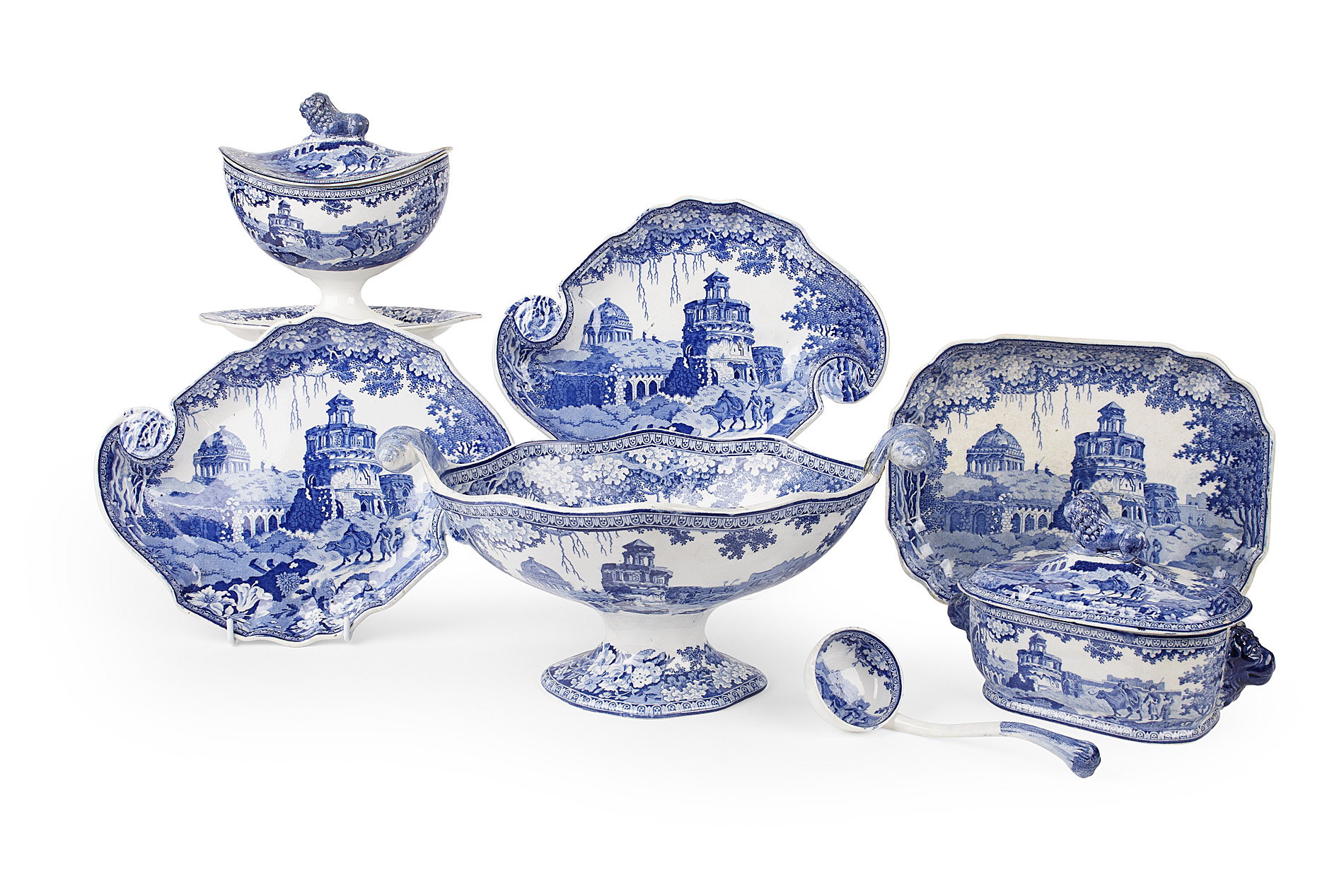 ROGERS & SON 'MONOPTEROS' PATTERN SERVING DISHES