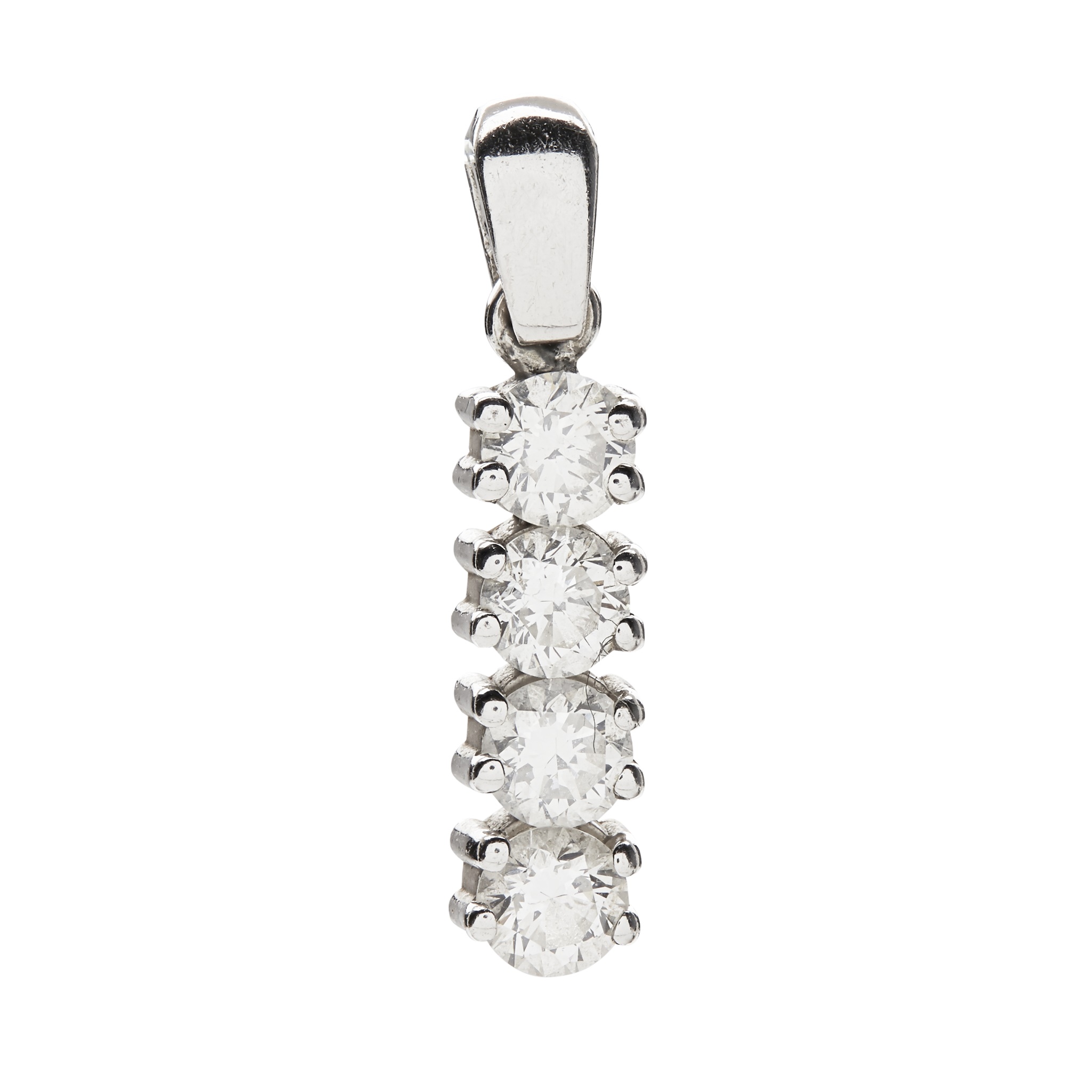 A diamond set pendant
