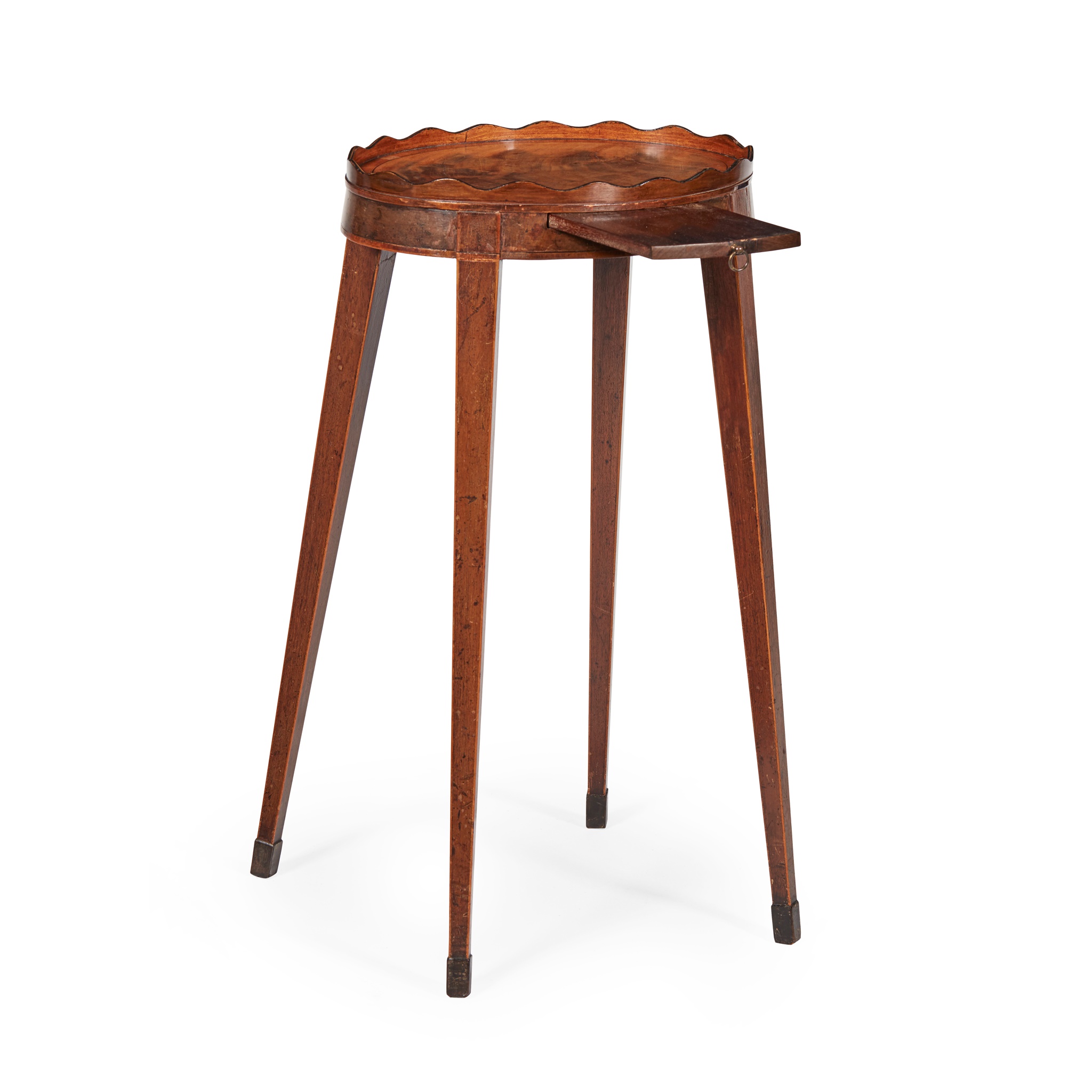 LATE GEORGE III MAHOGANY URN STAND