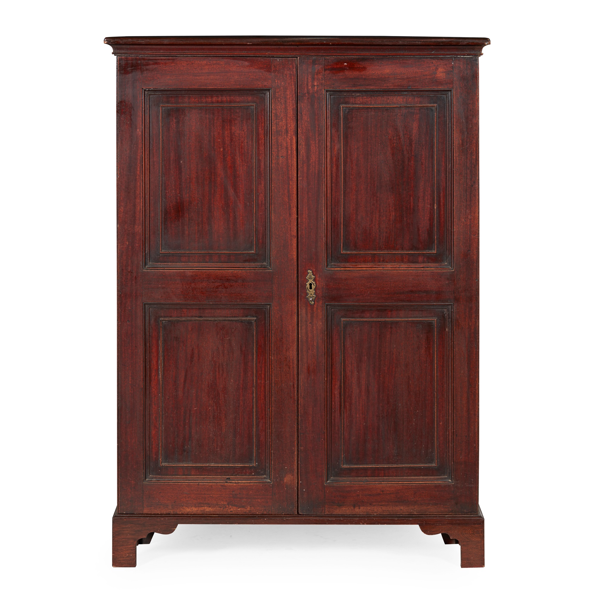 GEORGE III MAHOGANY CUPBOARD