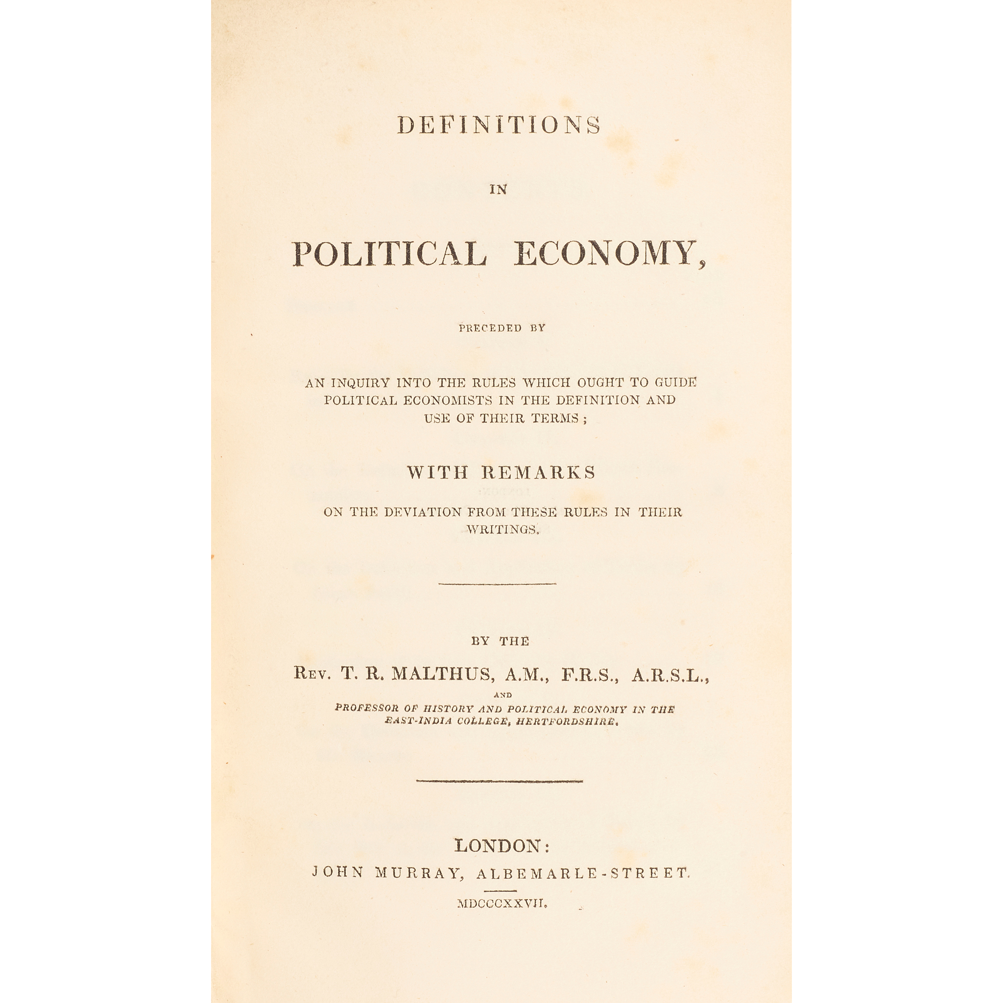 Malthus, Thomas