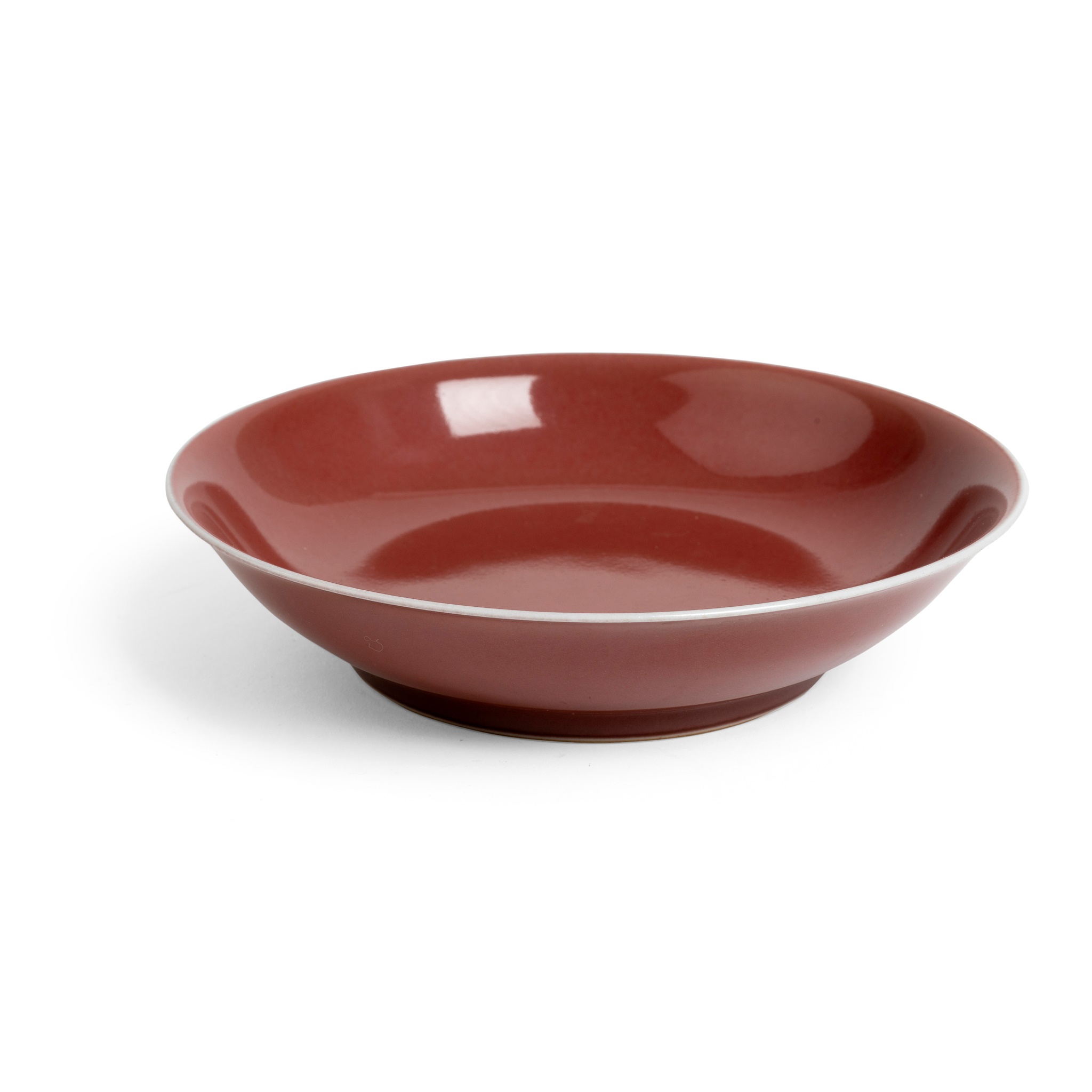 RED-GLAZED DISH