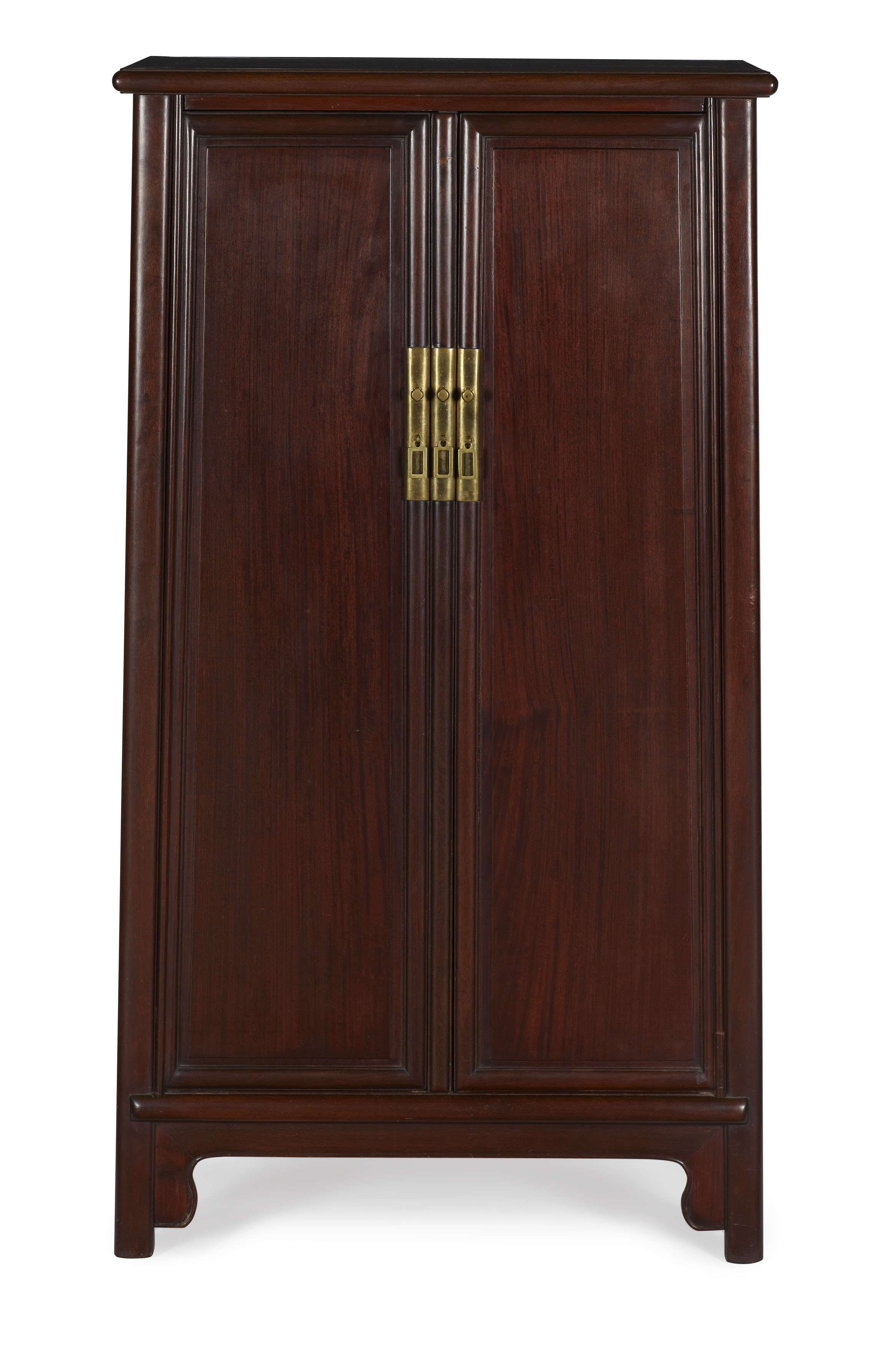 CHINESE HARDWOOD SLOPING STILE CABINET