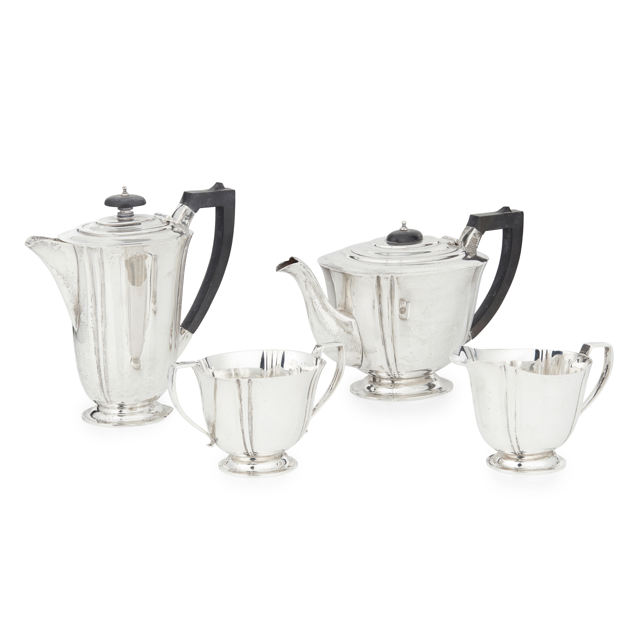 A 1930s/40s four-piece tea-service