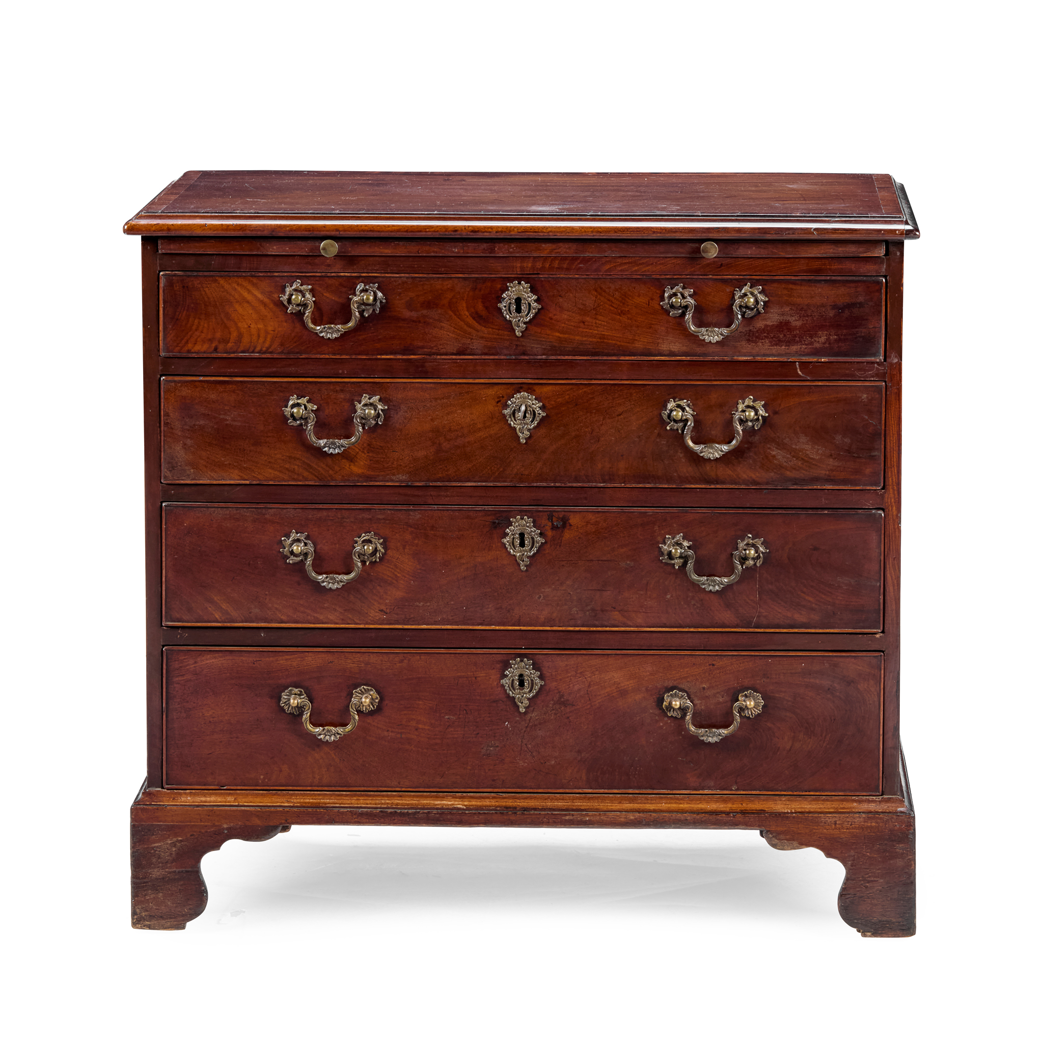 GEORGE III MAHOGANY CHEST OF DRAWERS