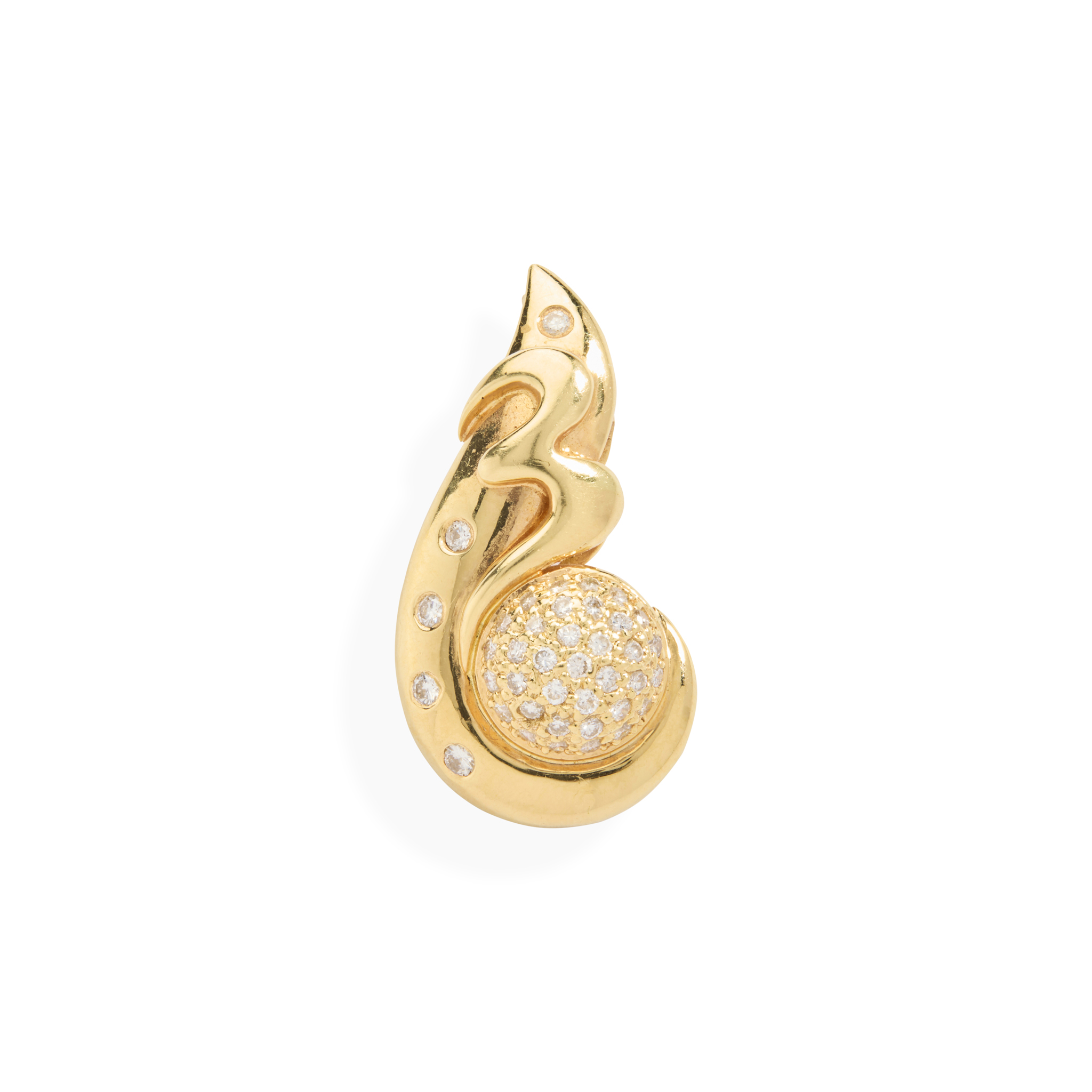 A diamond pendant
