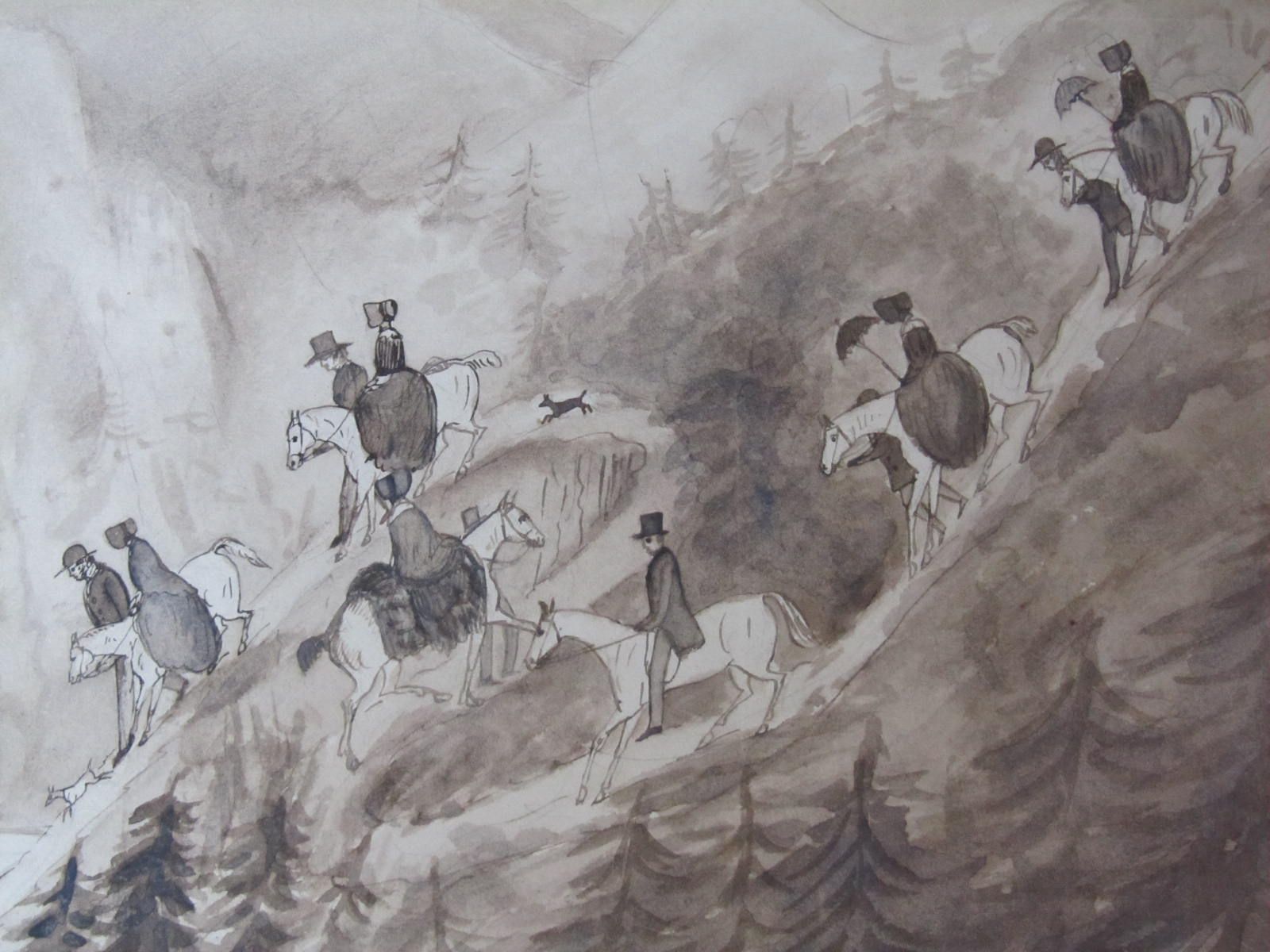 Illustrated manuscript - An eight weeks tour in Scotland taken by ten Douglas's