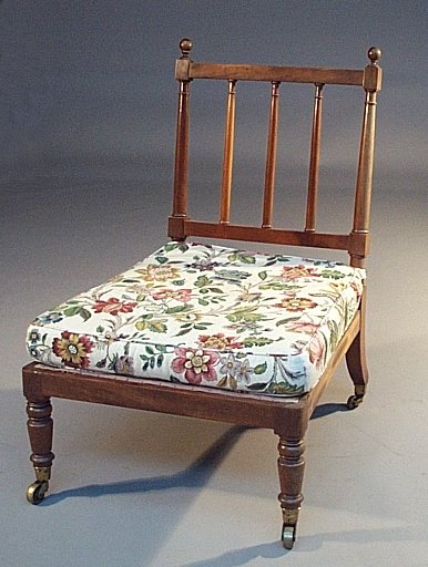 A mahogany open chair