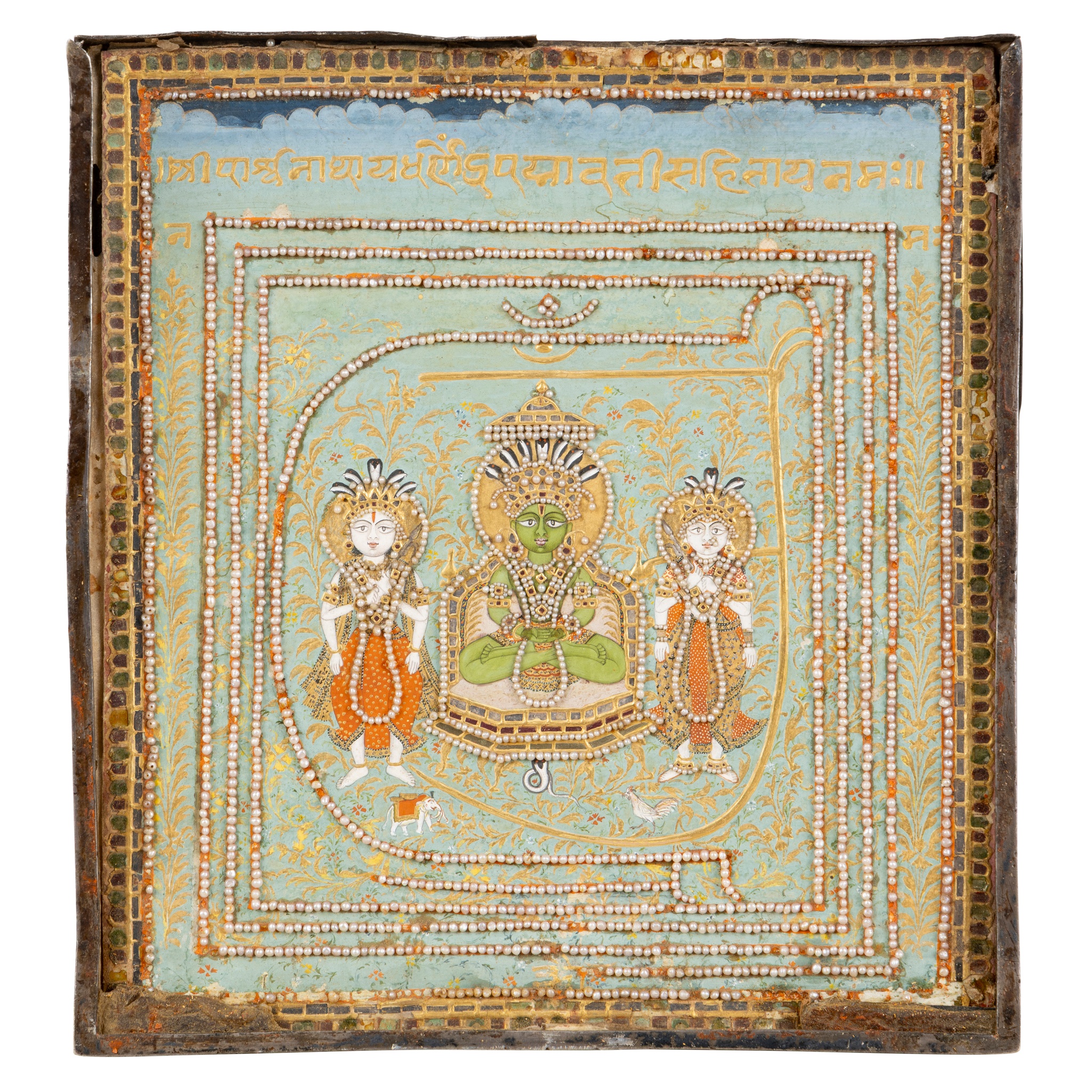 A JAIN SHRINE DEDICATED TO THE GODDESS MAHAVIRA