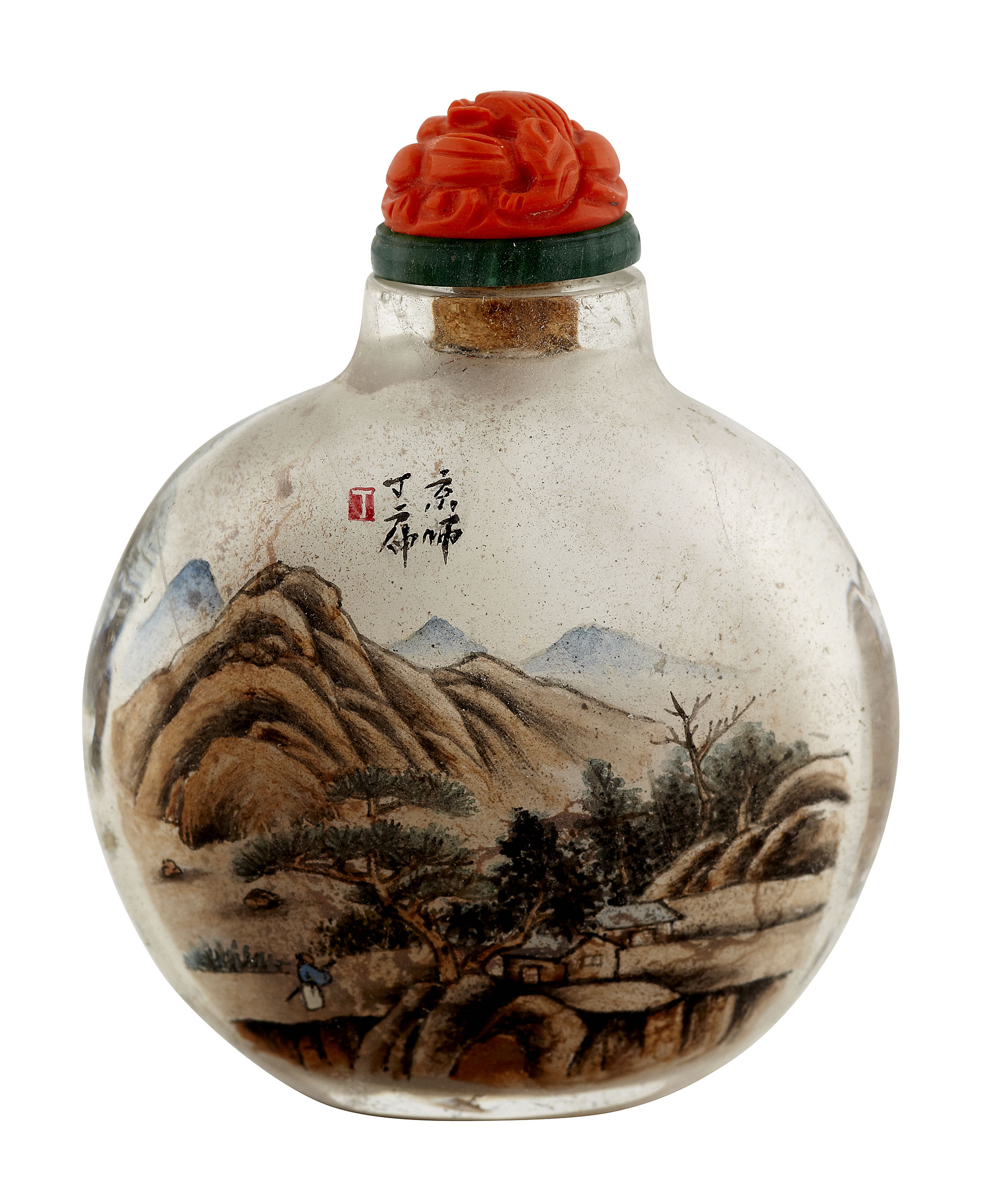 CHINESE INTERNALLY DECORATED SNUFF BOTTLE