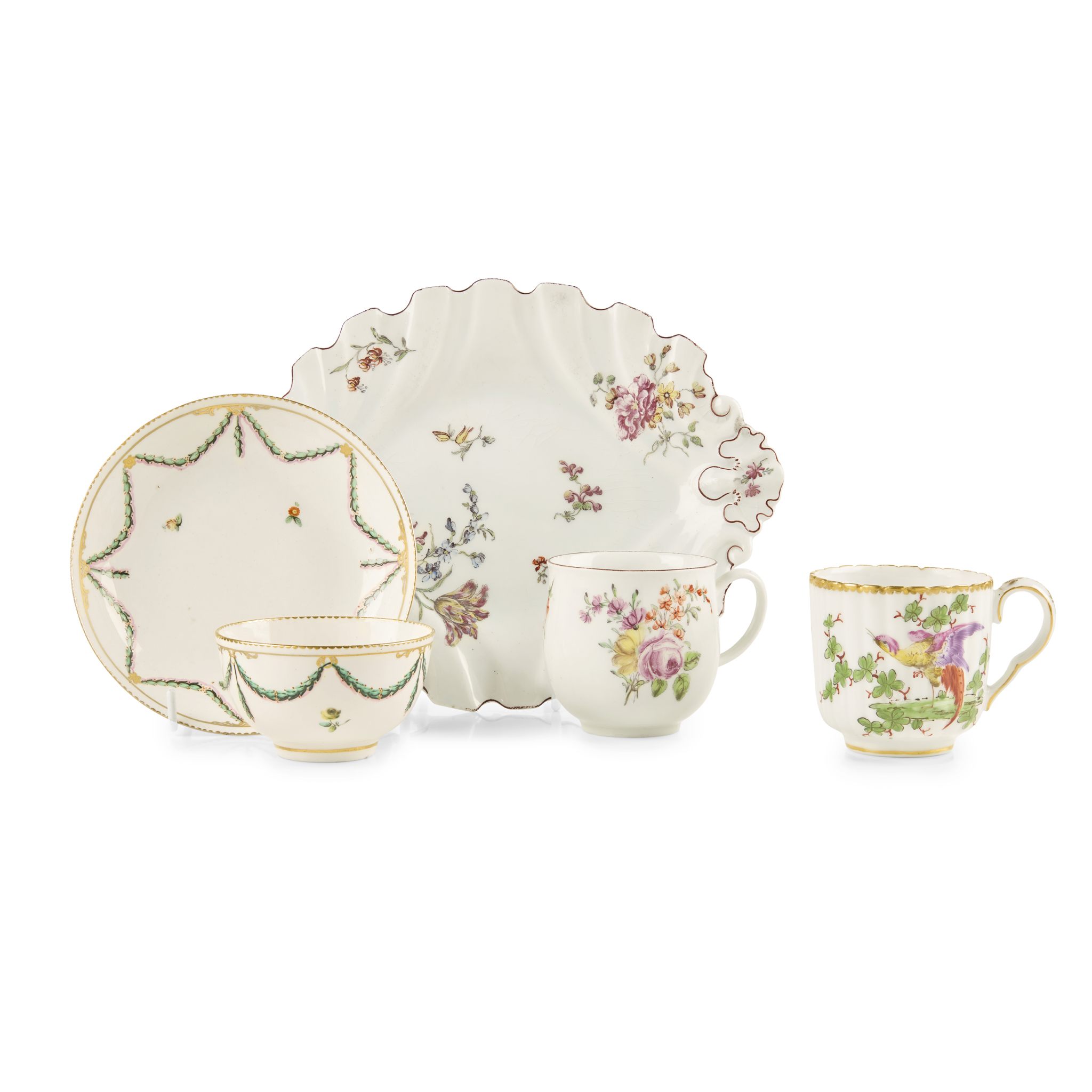 GROUP OF CHELSEA / CHELSEA DERBY PORCELAIN