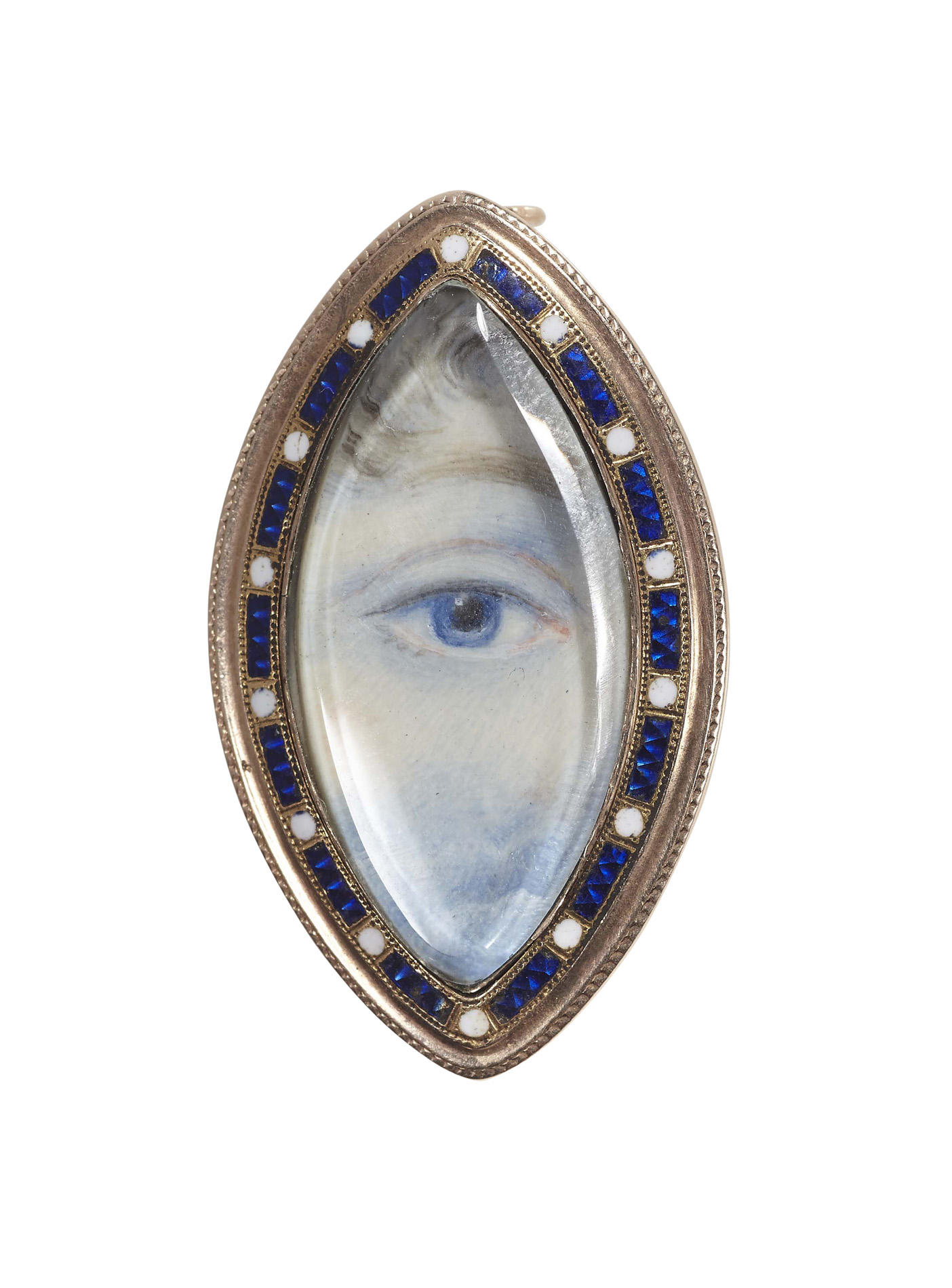 A Victorian 'Lovers eye' pendant / brooch