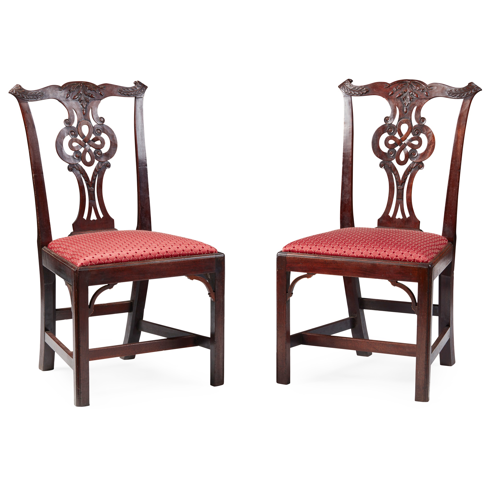 PAIR OF GEORGE III MAHOGANY SIDE CHAIRS