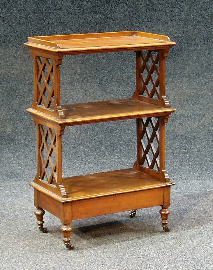 A Victorian mahogany whatnot