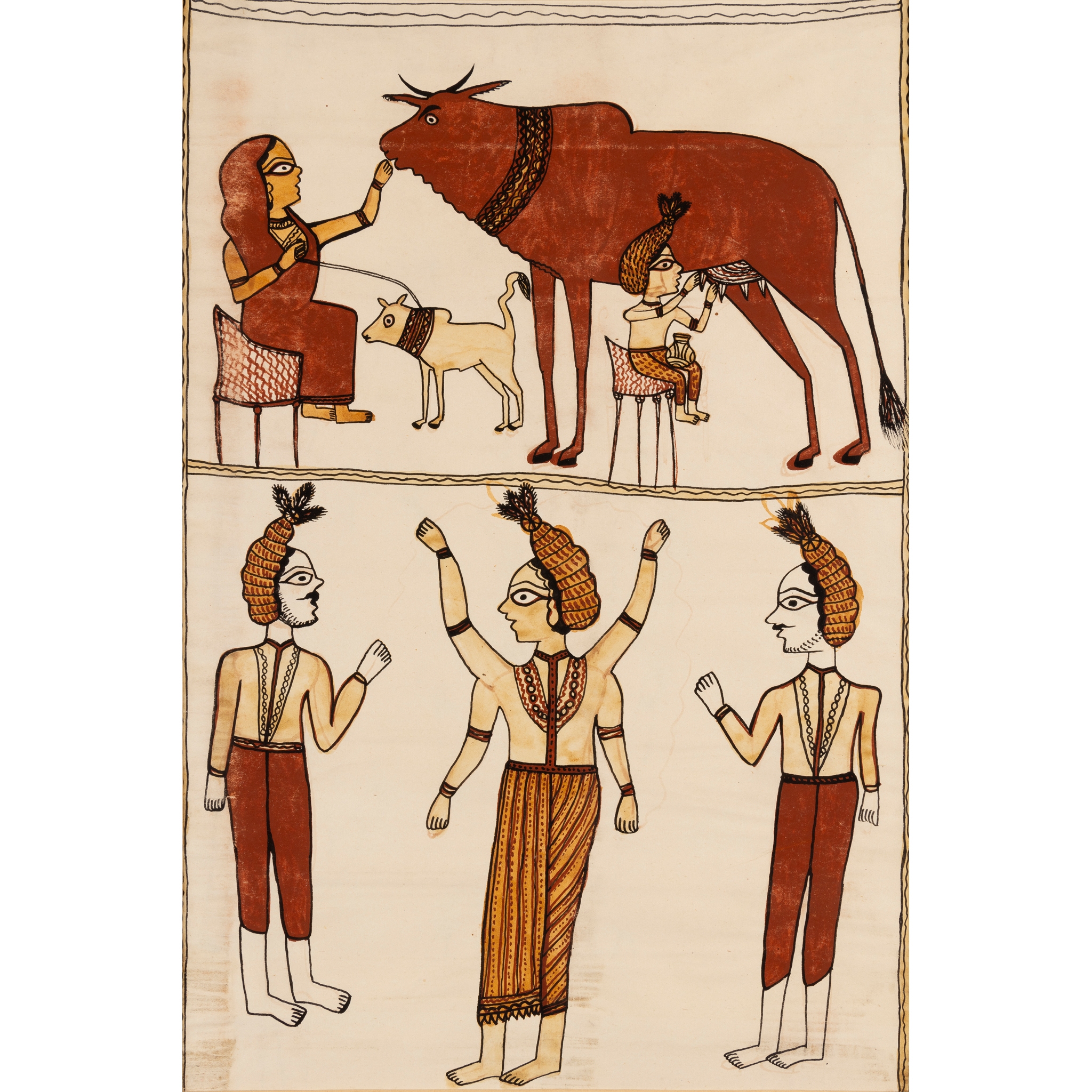 KRISHNA AS A COWHERD BY SURENDRA AND BABULAL CHITRAKAR