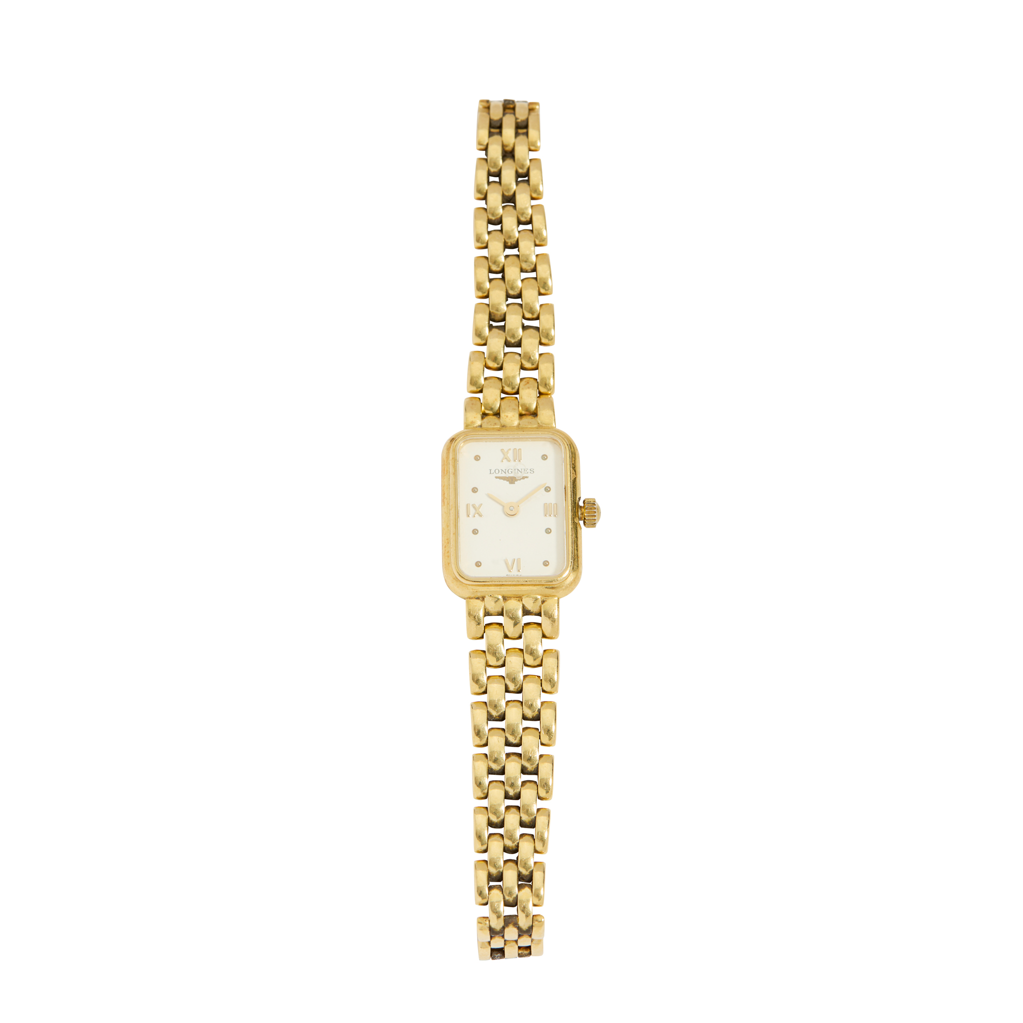 Longines: A lady's 18ct gold cocktail watch