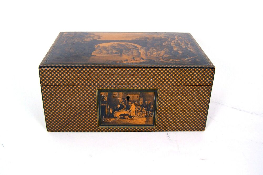 A 19th century Mauchline ware box