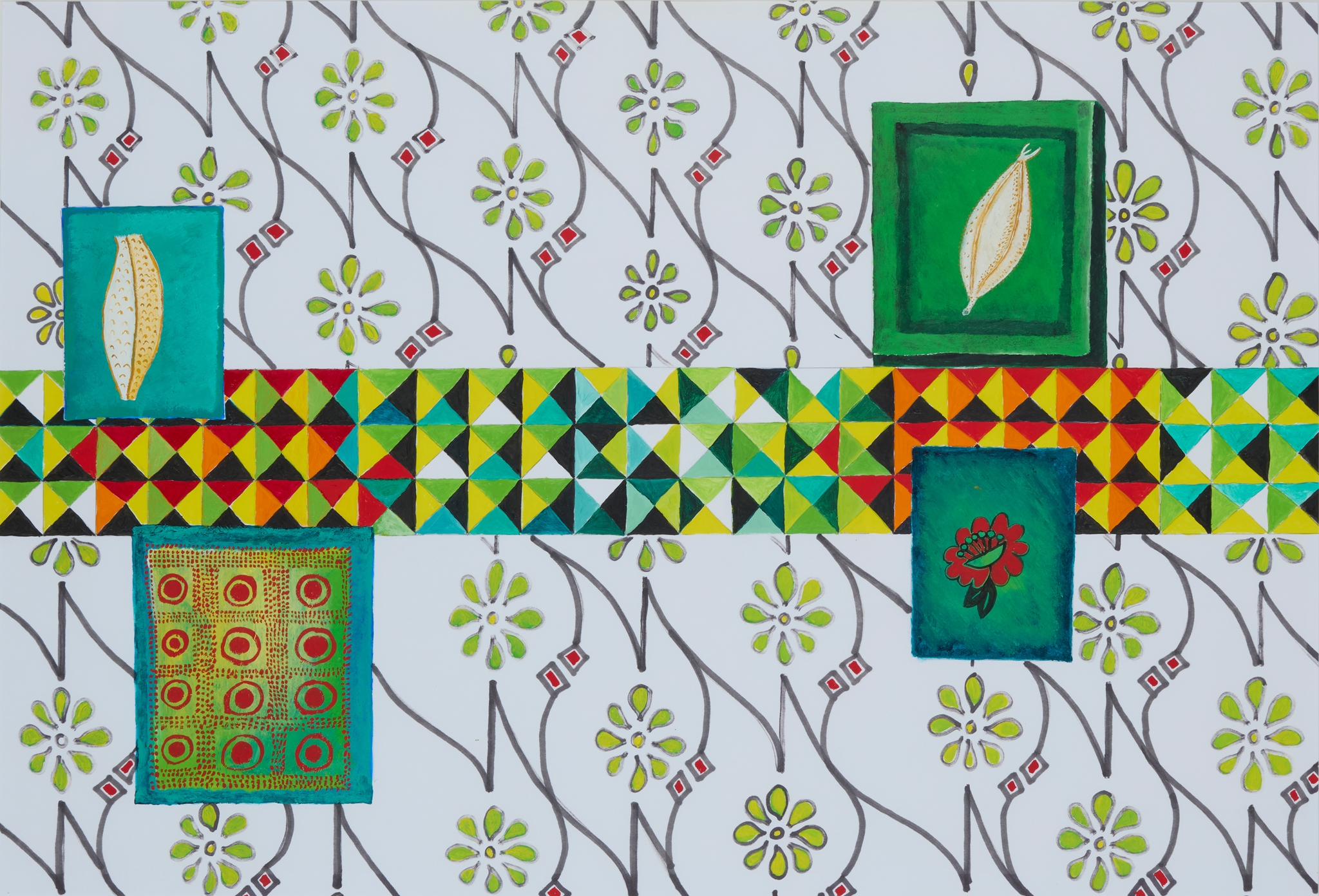 LUBAINA HIMID C.B.E., R.A. (BRITISH 1954-)