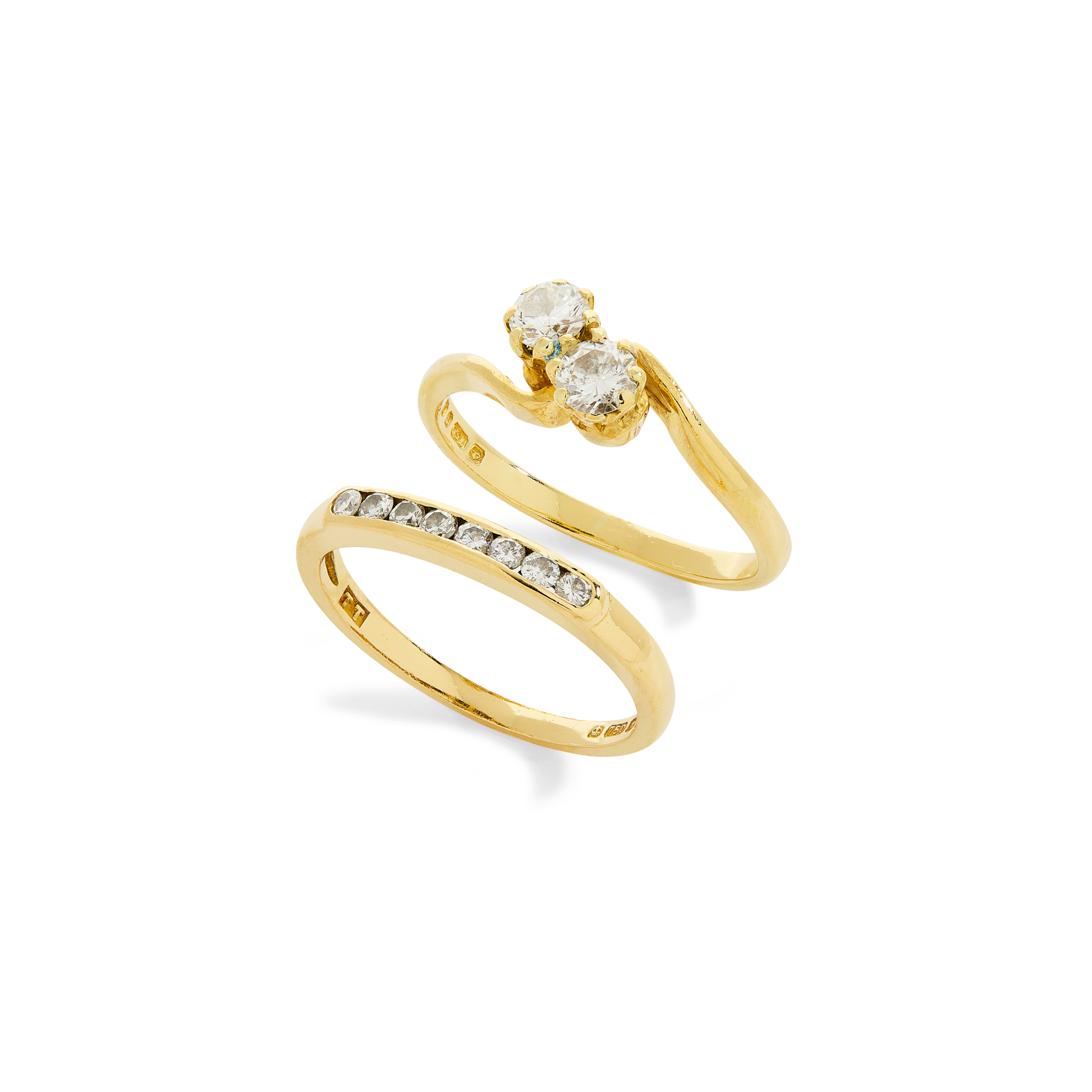 Two diamond rings