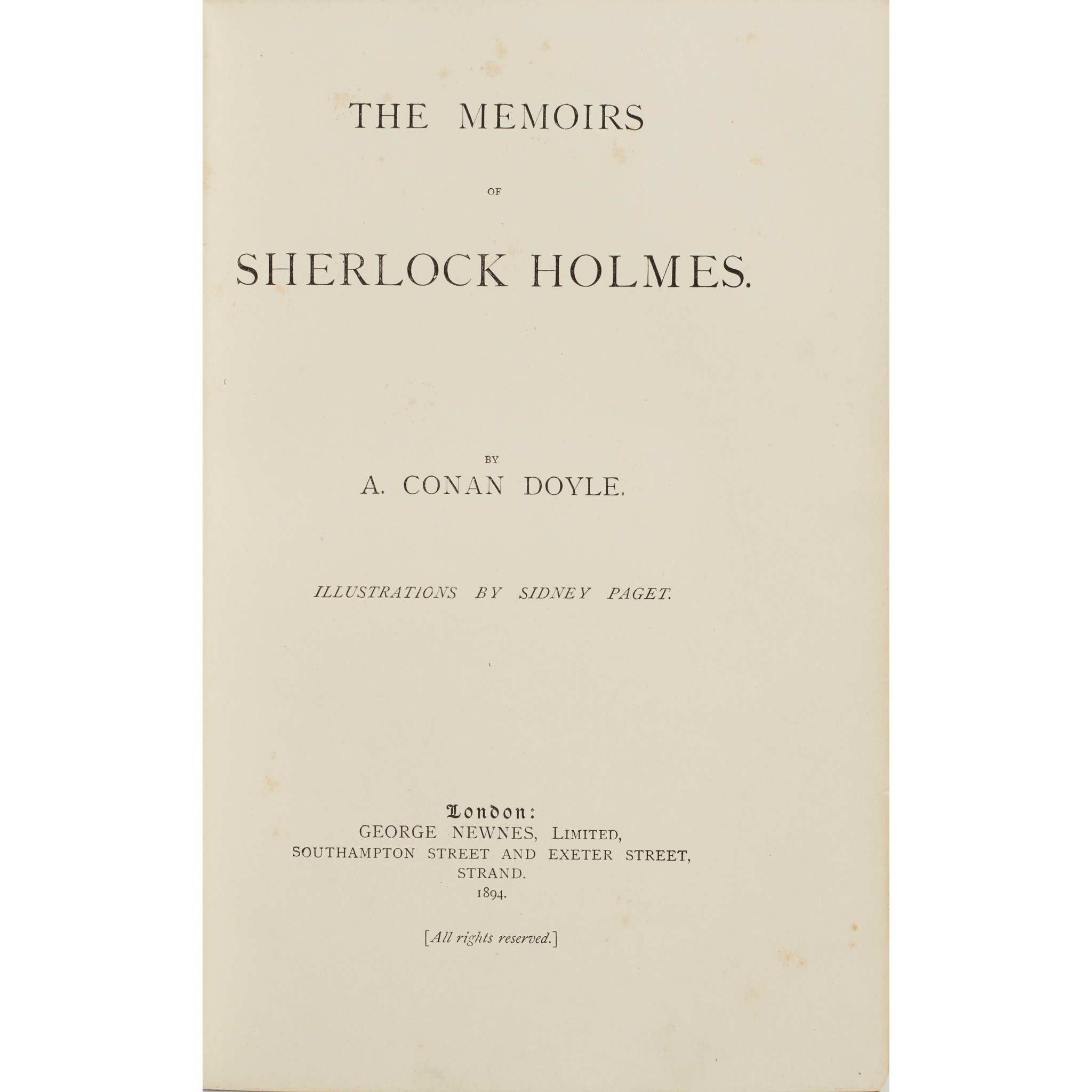 Detective Fiction - Doyle, A. Conan