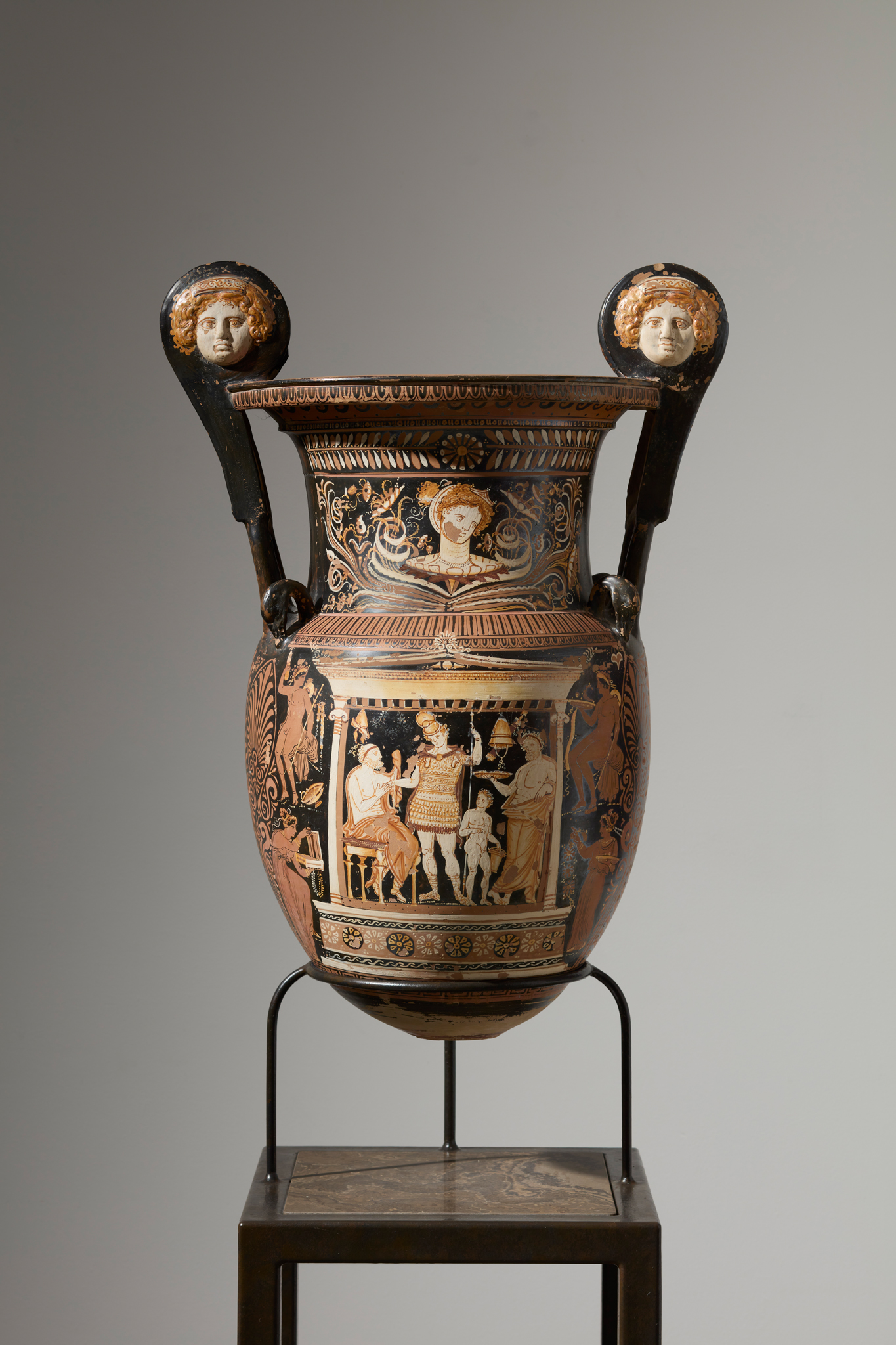 ANCIENT GREEK VOLUTE KRATER ATTRIBUTED TO THE WHITE SACCOS PAINTER