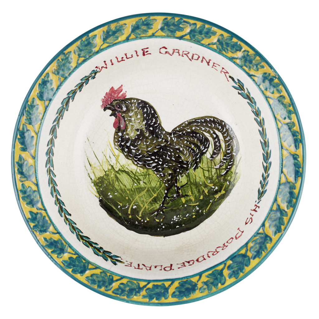 A RARE WEMYSS WARE PORRIDGE BOWL