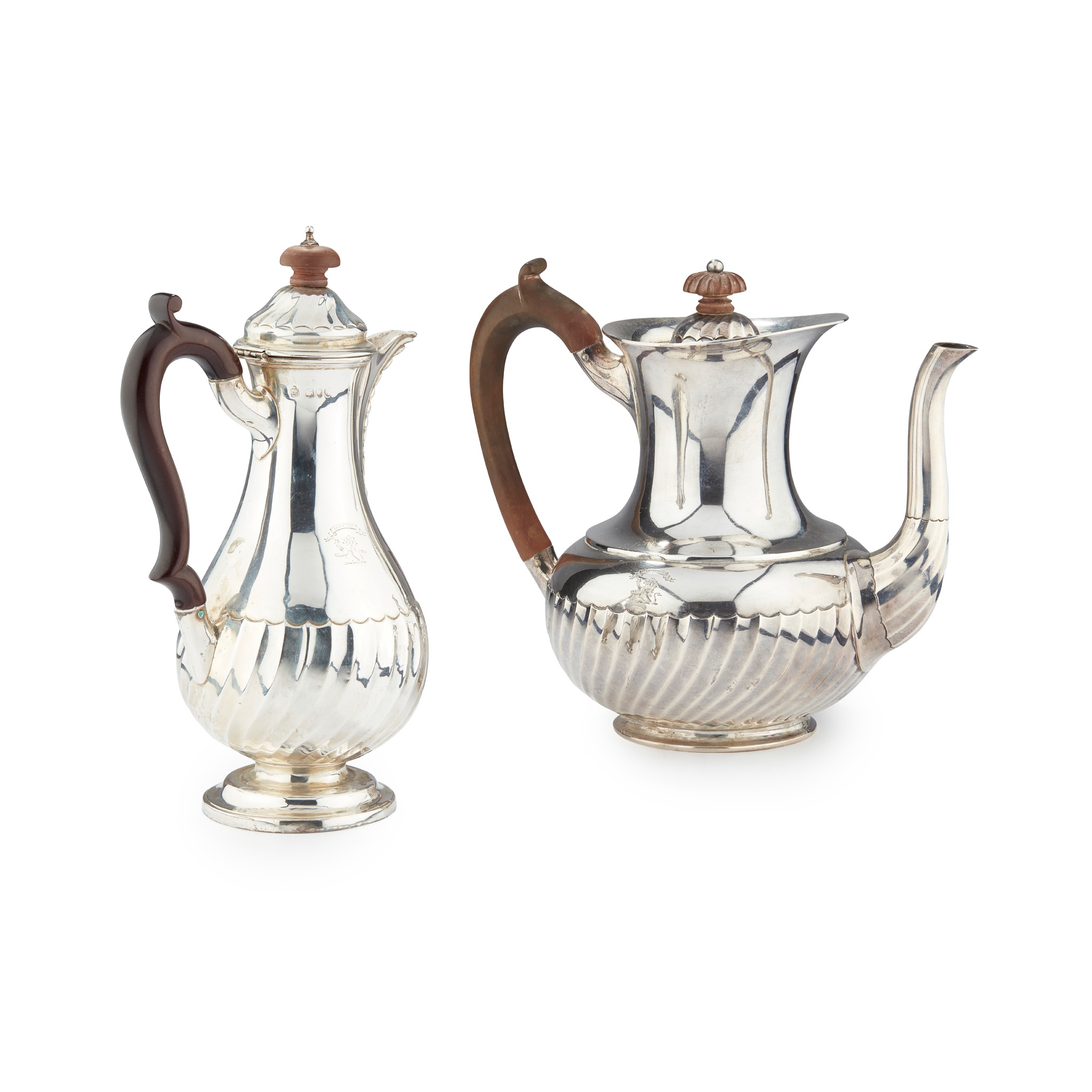A LATE VICTORIAN HOT WATER JUG