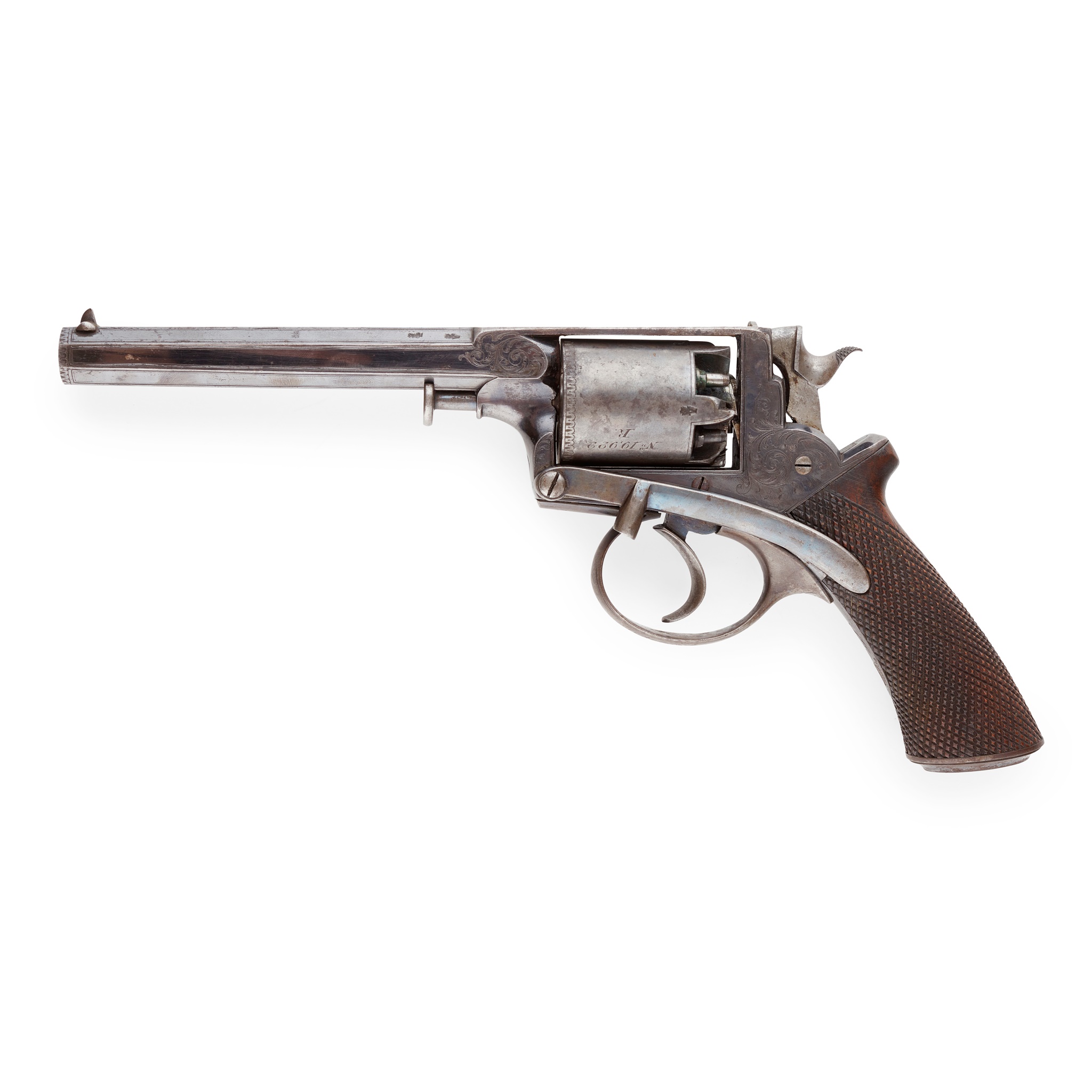 ADAMS PERCUSSION FIVE SHOT DOUBLE ACTION CAP AND BALL REVOLVER