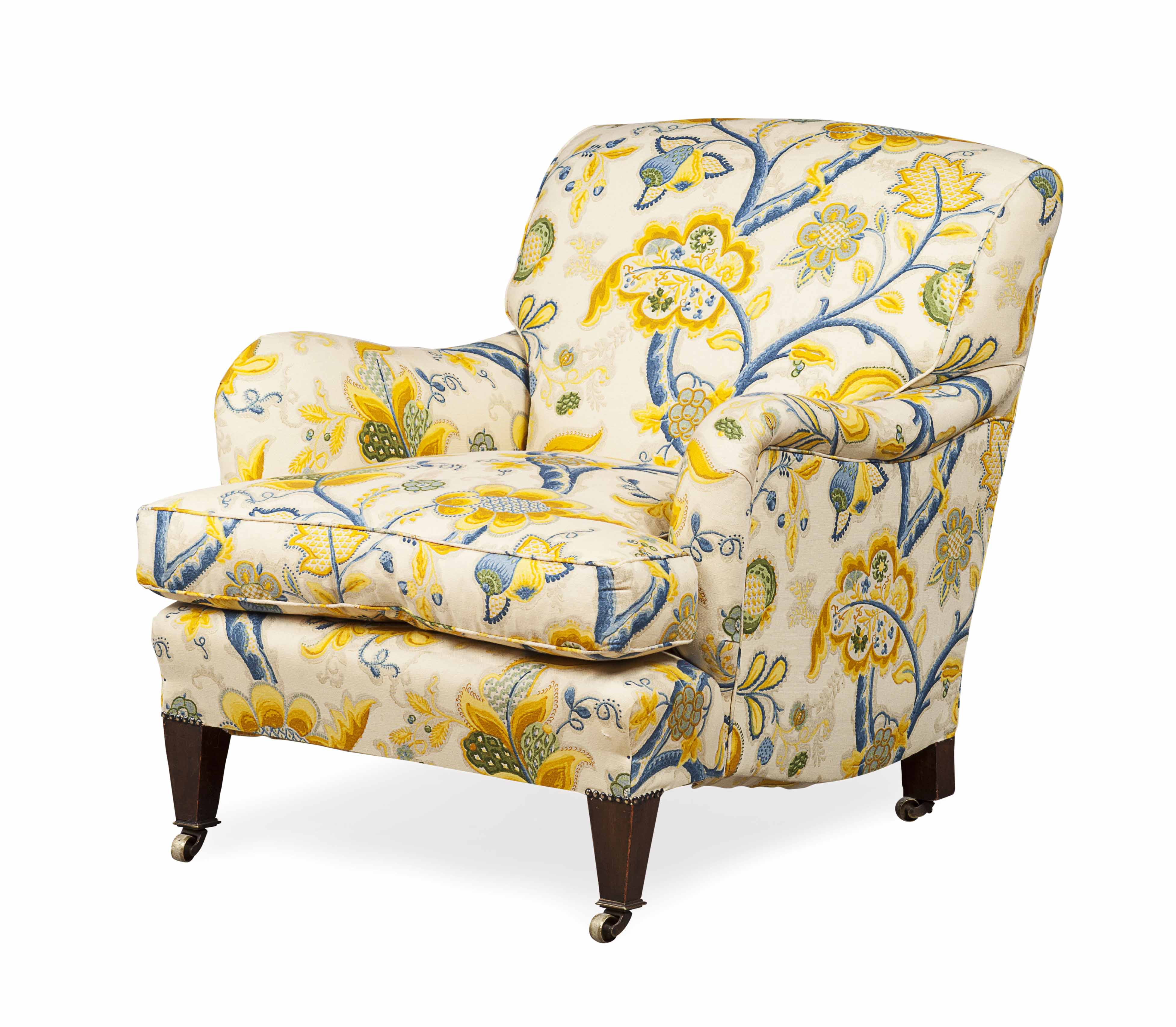 HOWARD & SON STYLE 'BRIDGEWATER' ARMCHAIR