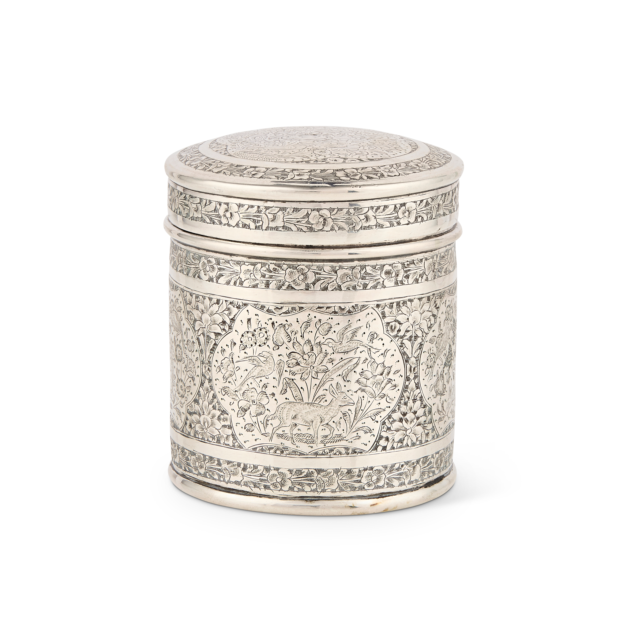 LUCKNOW - A 19TH CENTURY INDIAN BOX AND COVER
