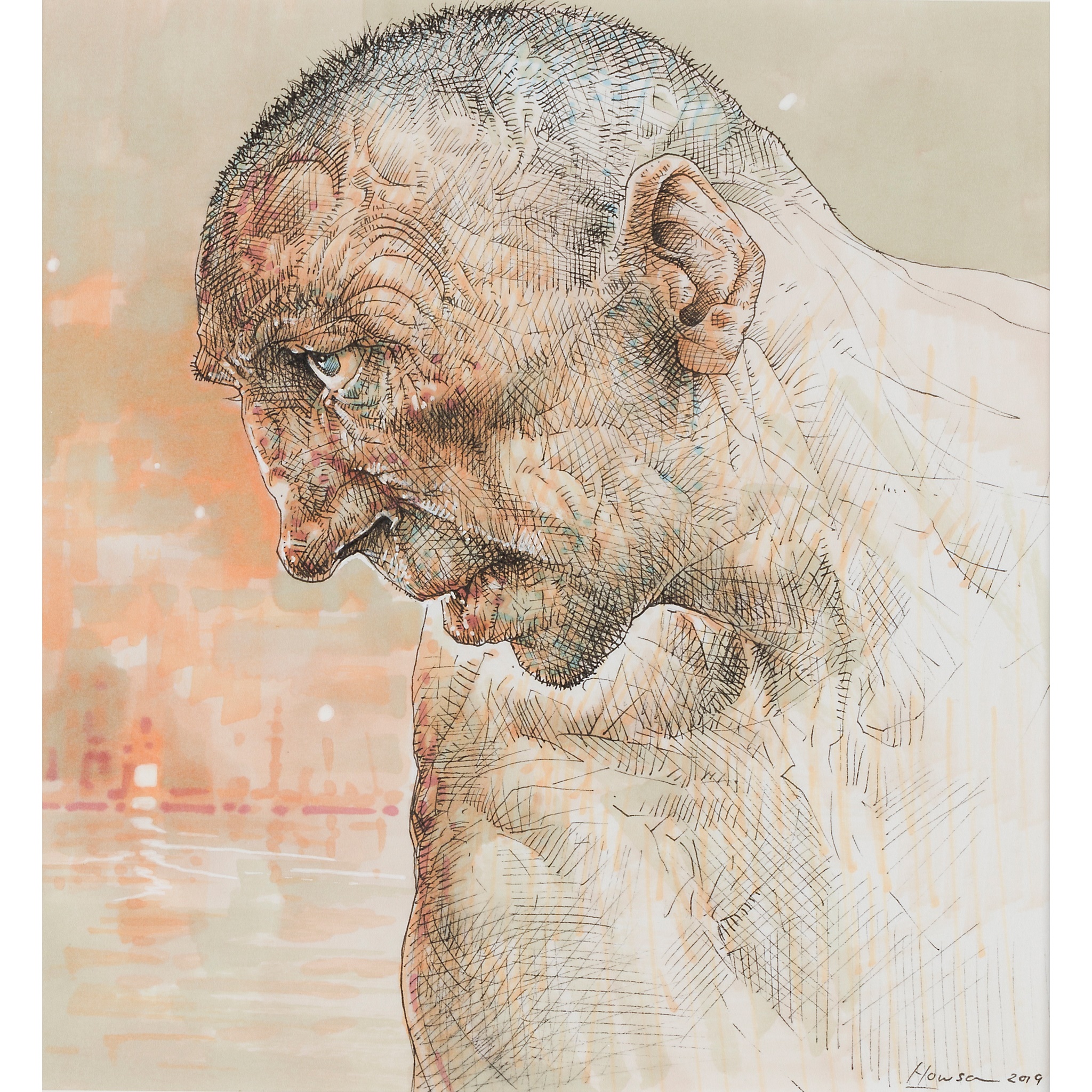 PETER HOWSON O.B.E. (SCOTTISH 1958-)