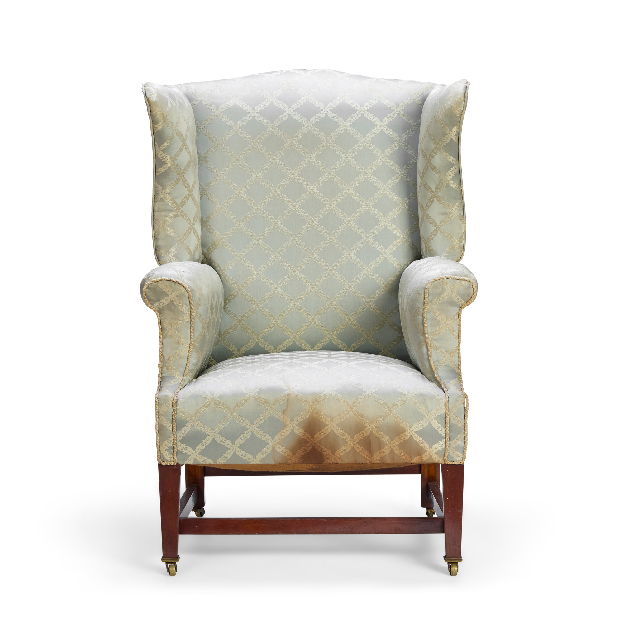 GEORGIAN STYLE WING ARMCHAIR
