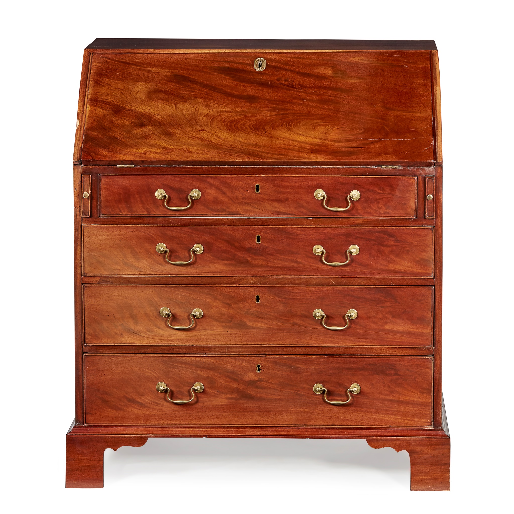 GEORGE III MAHOGANY BUREAU