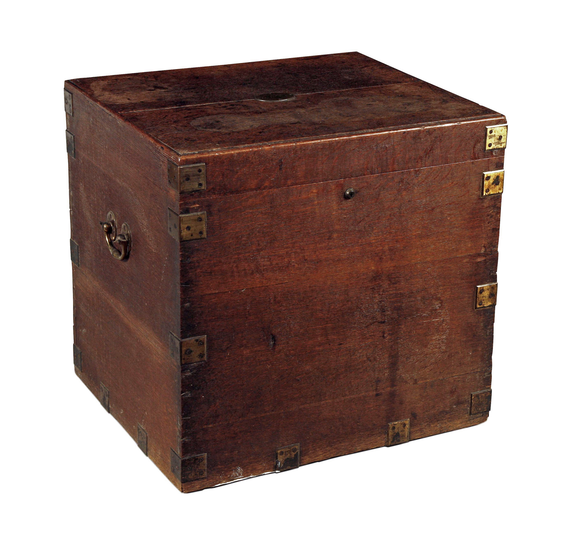 BRASS BOUND SILVER CHEST