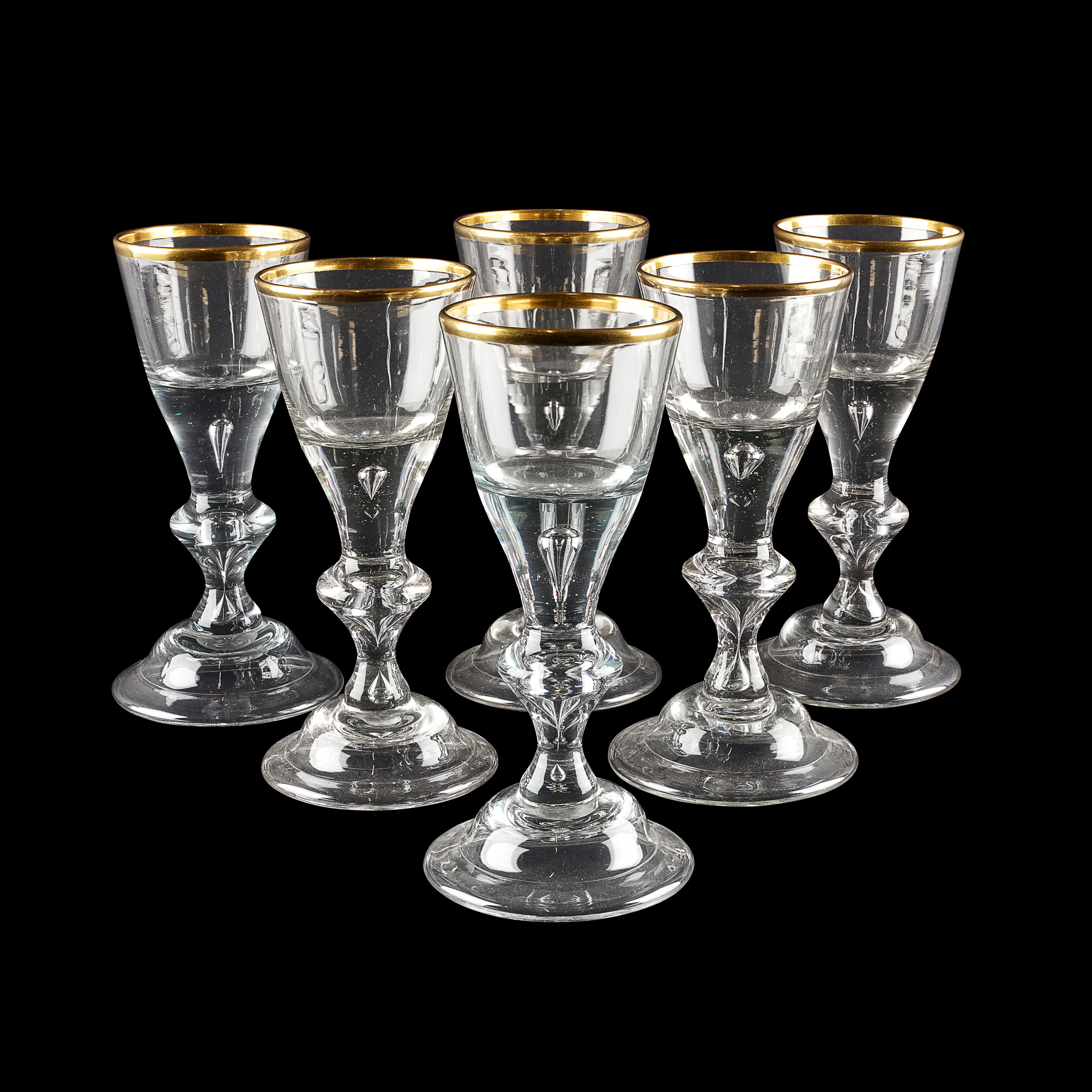 SET OF SIX LAUENSTEIN WINE GLASSES
